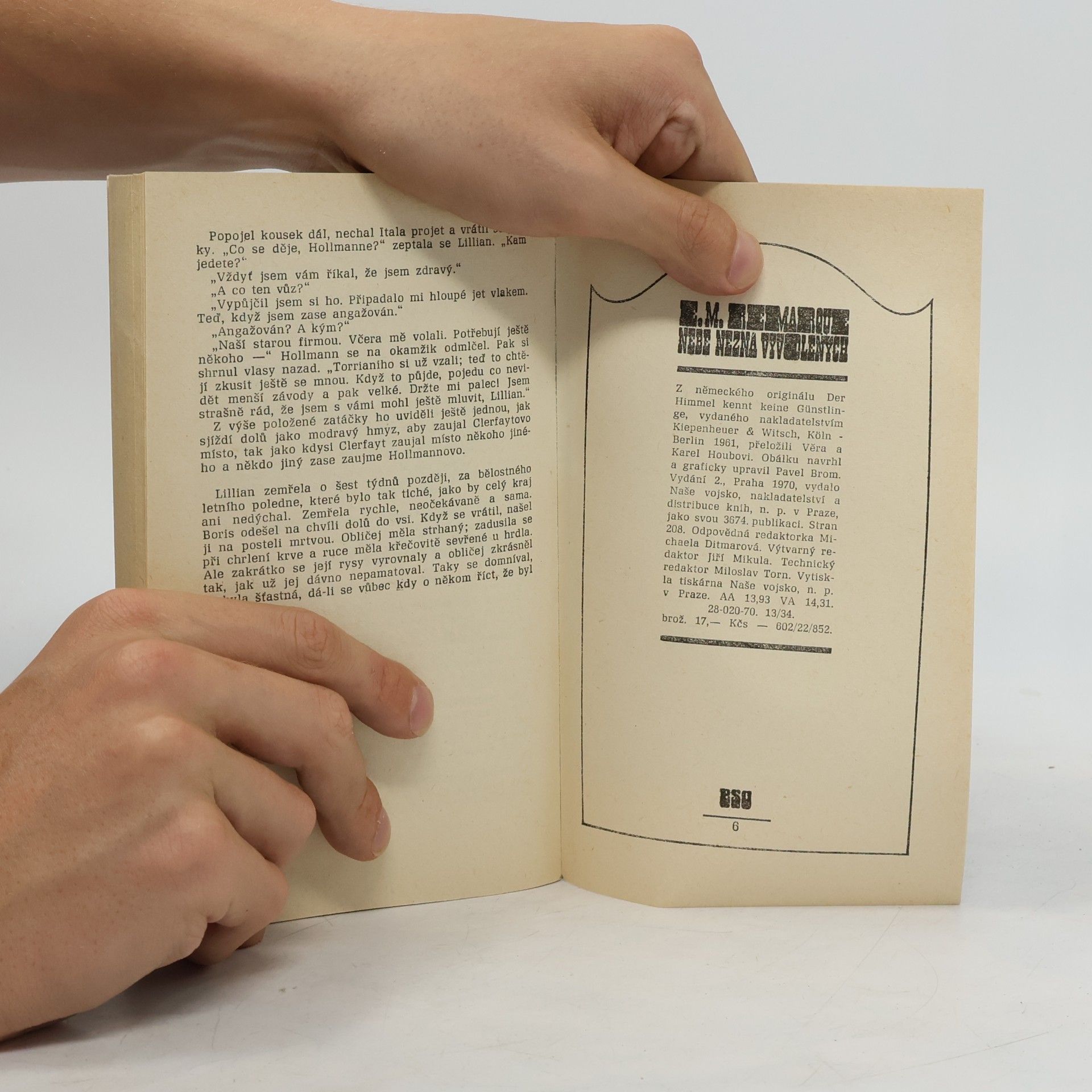 Erich Maria Remarque Nebe nezná vyvolených