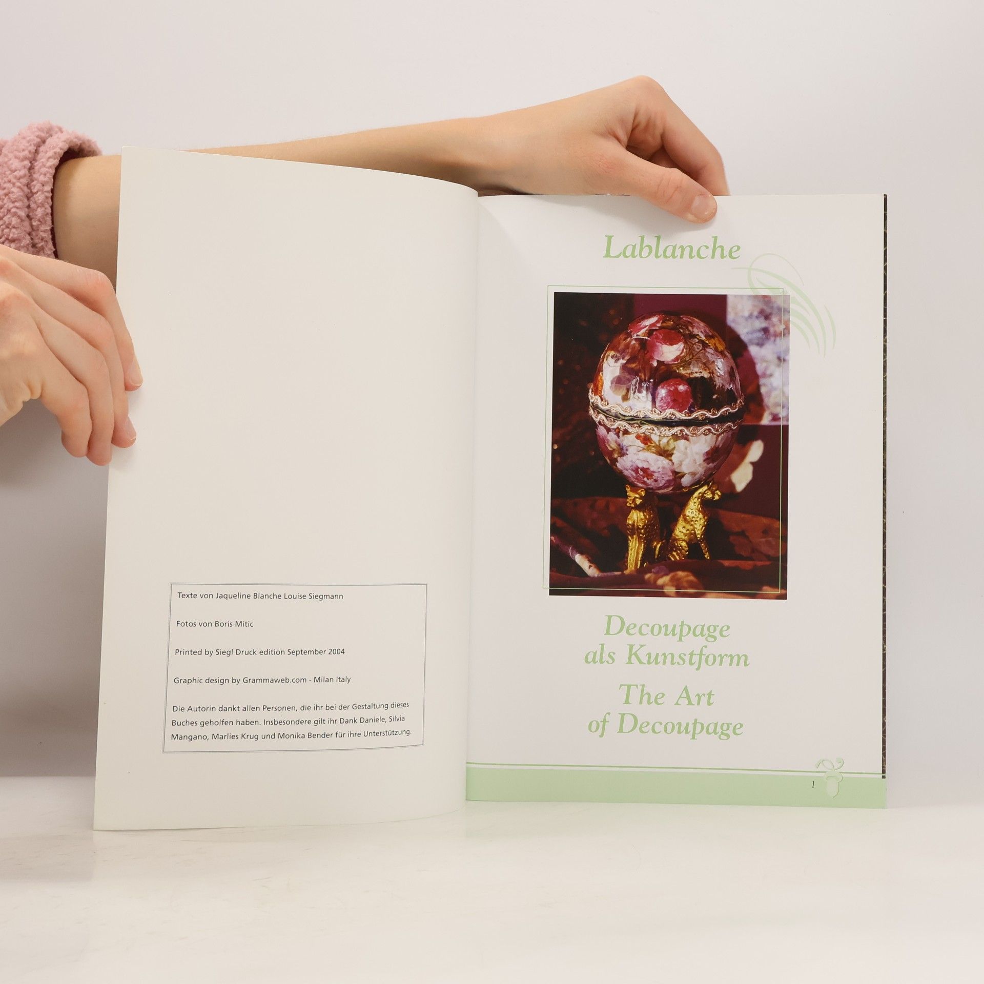 Jaqueline Blanche Louise Siegmann Decoupage als Kunstform
