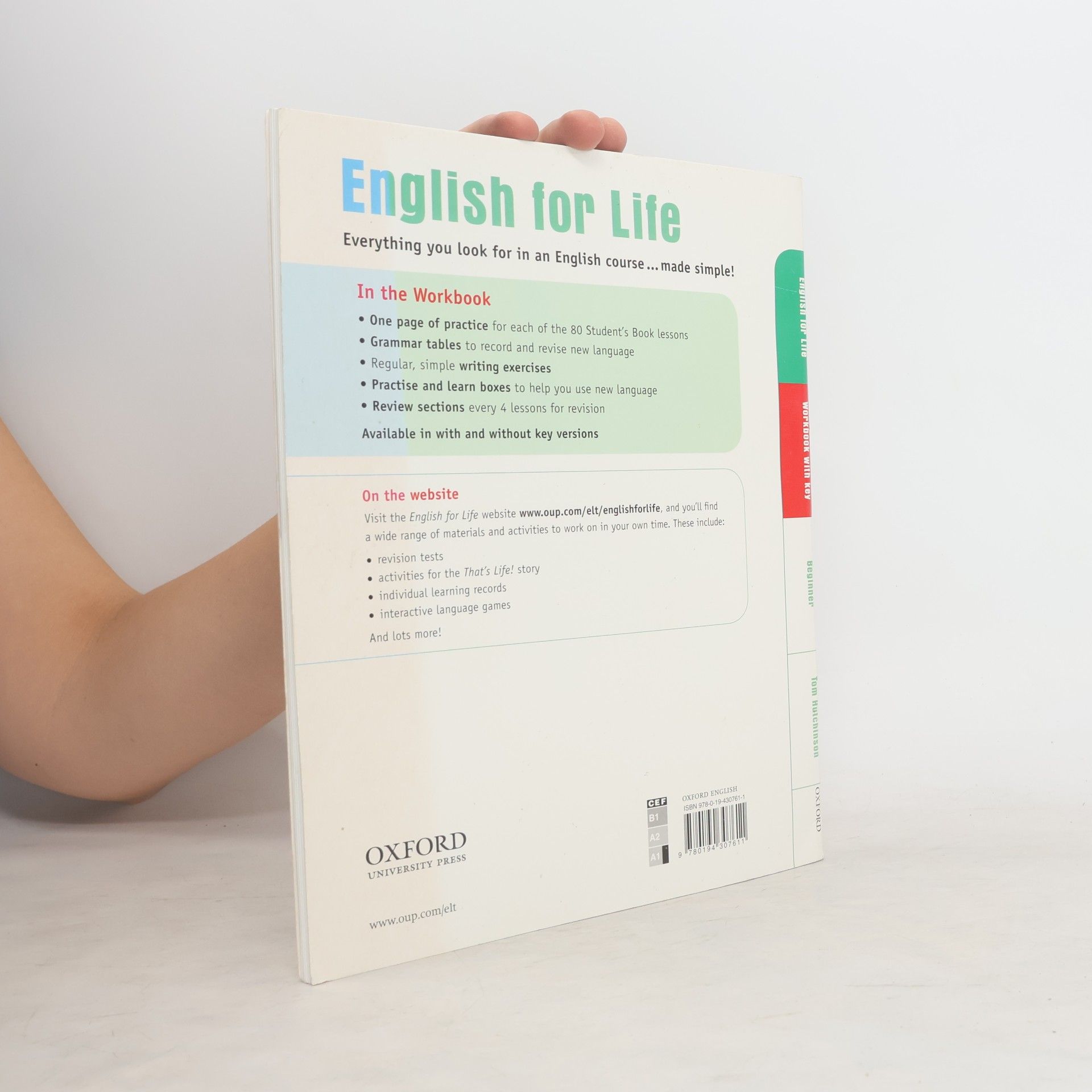 Tom Hutchinson English for Life: Beginner. Workbook with Key