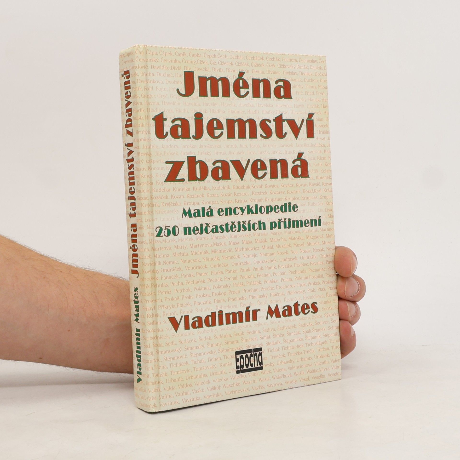 Vladimír Mates Jména tajemství zbavená. Malá encyklopedie 250 nejčastějších příjmení