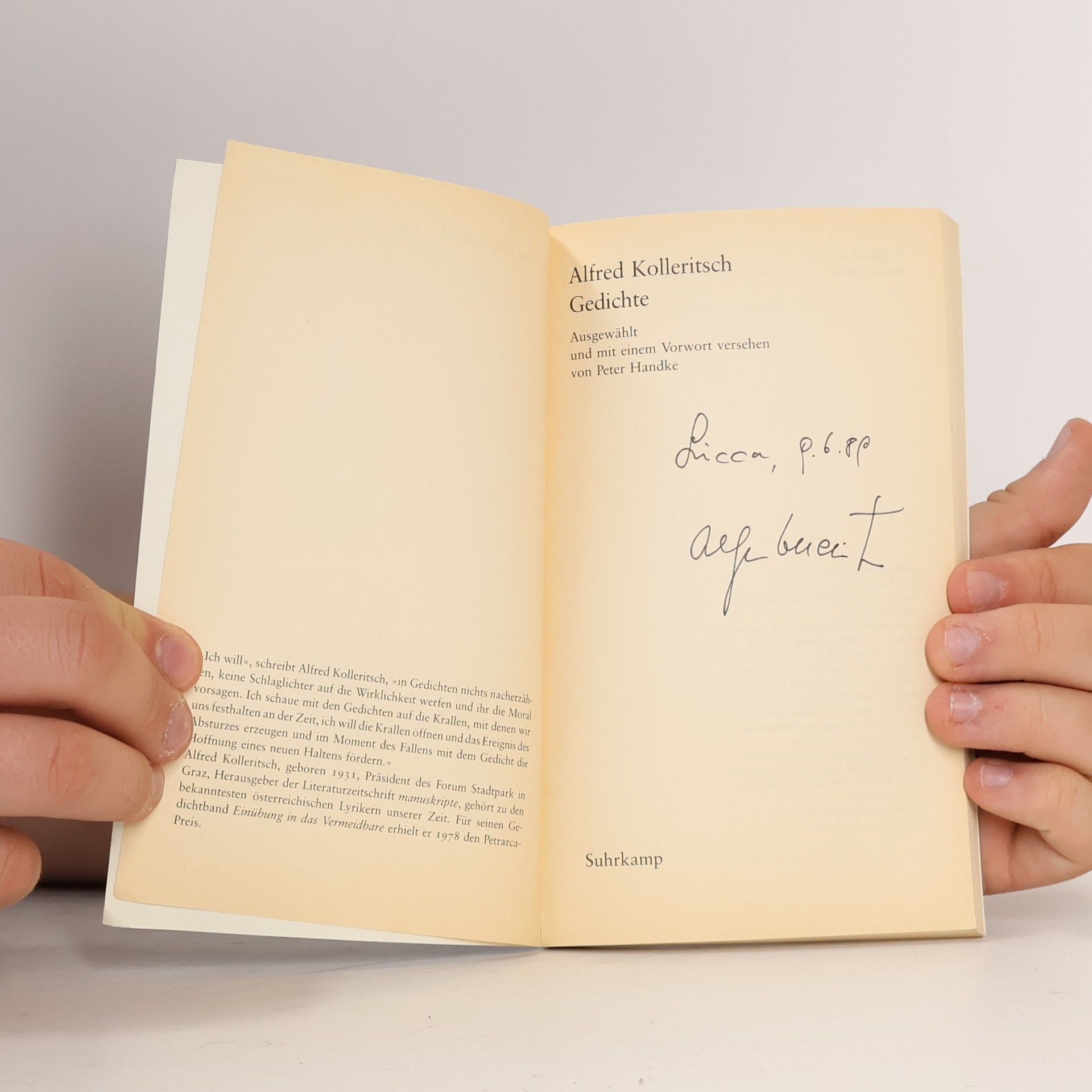 Alfred Kolleritsch Gedichte