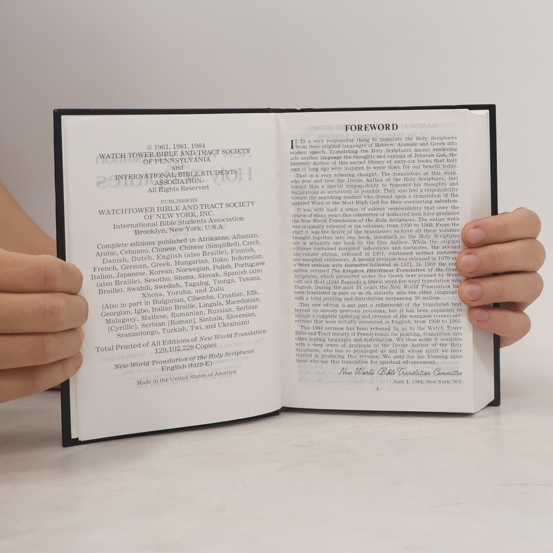 Autorenkollektiv New World Translation of the Holy Scriptures