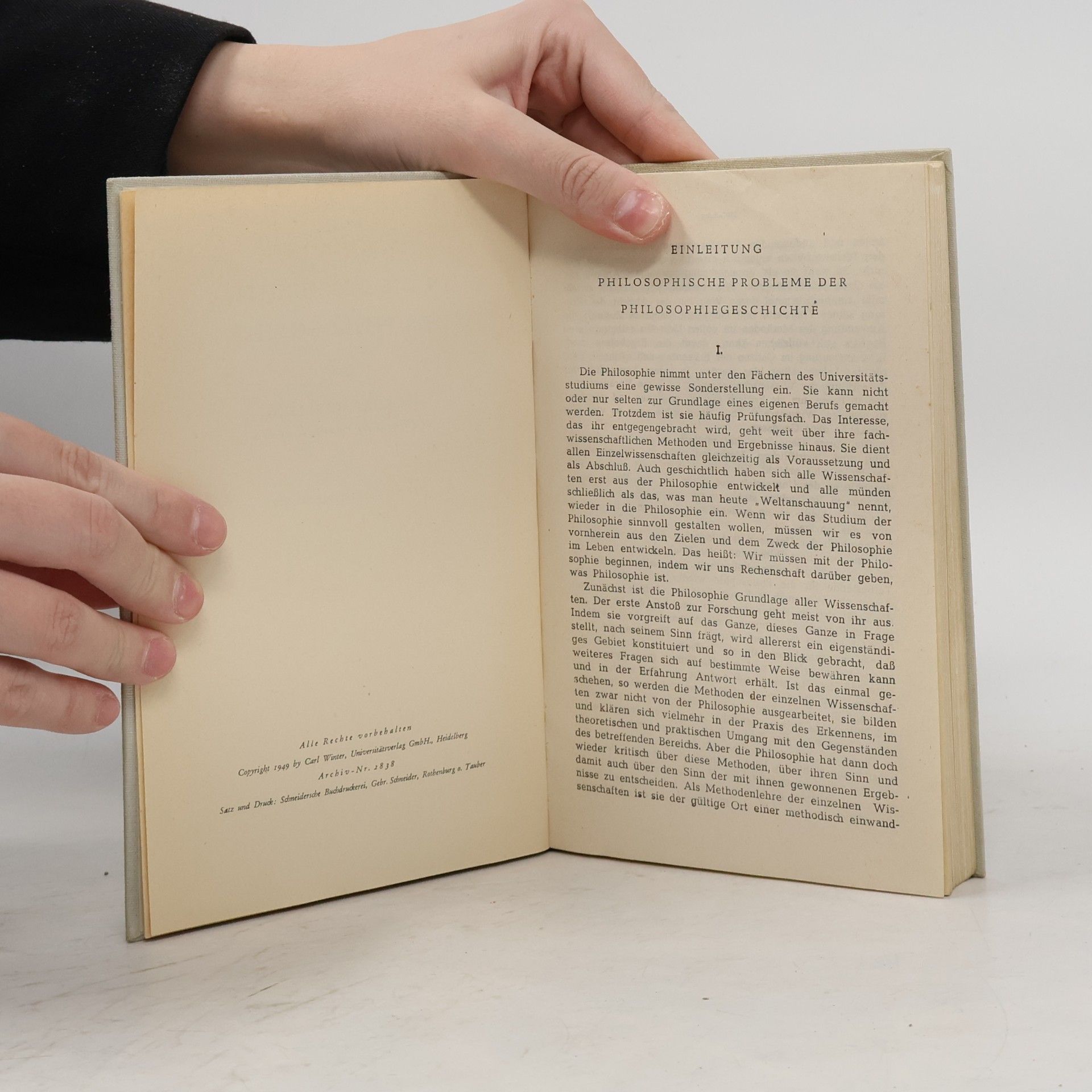 Kurt Schilling Einführung in die Geschichte der Philosophie