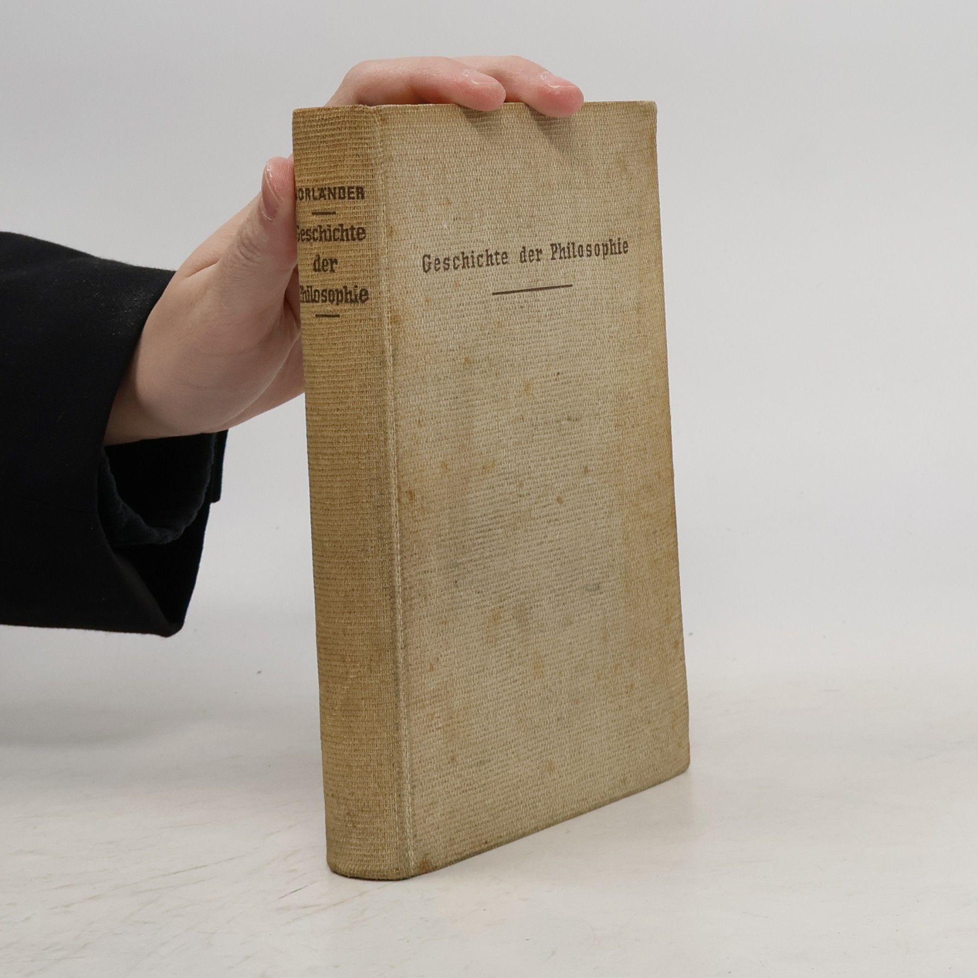 Karl Vorländer Geschichte der Philosophie