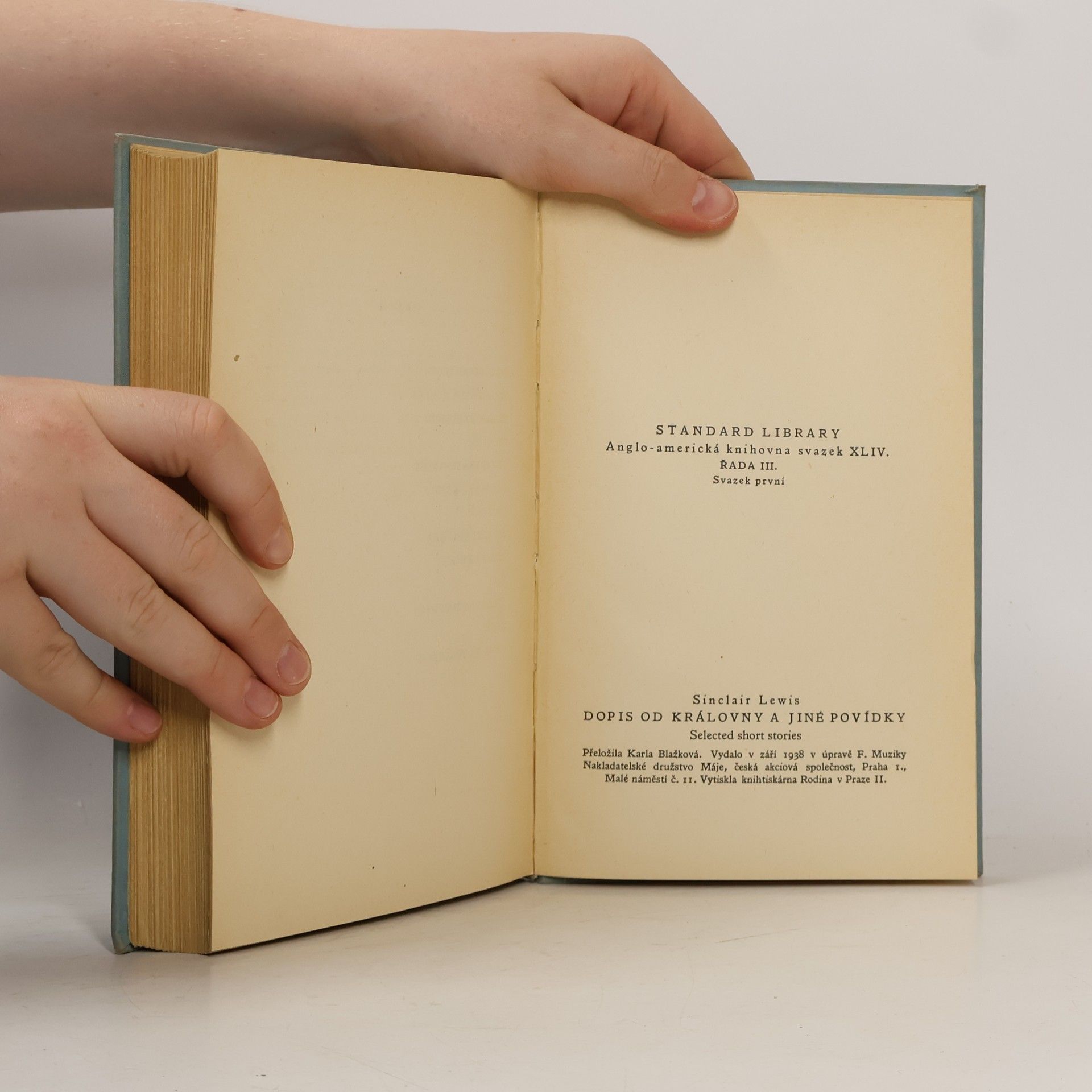 Sinclair Lewis Dopis od královny