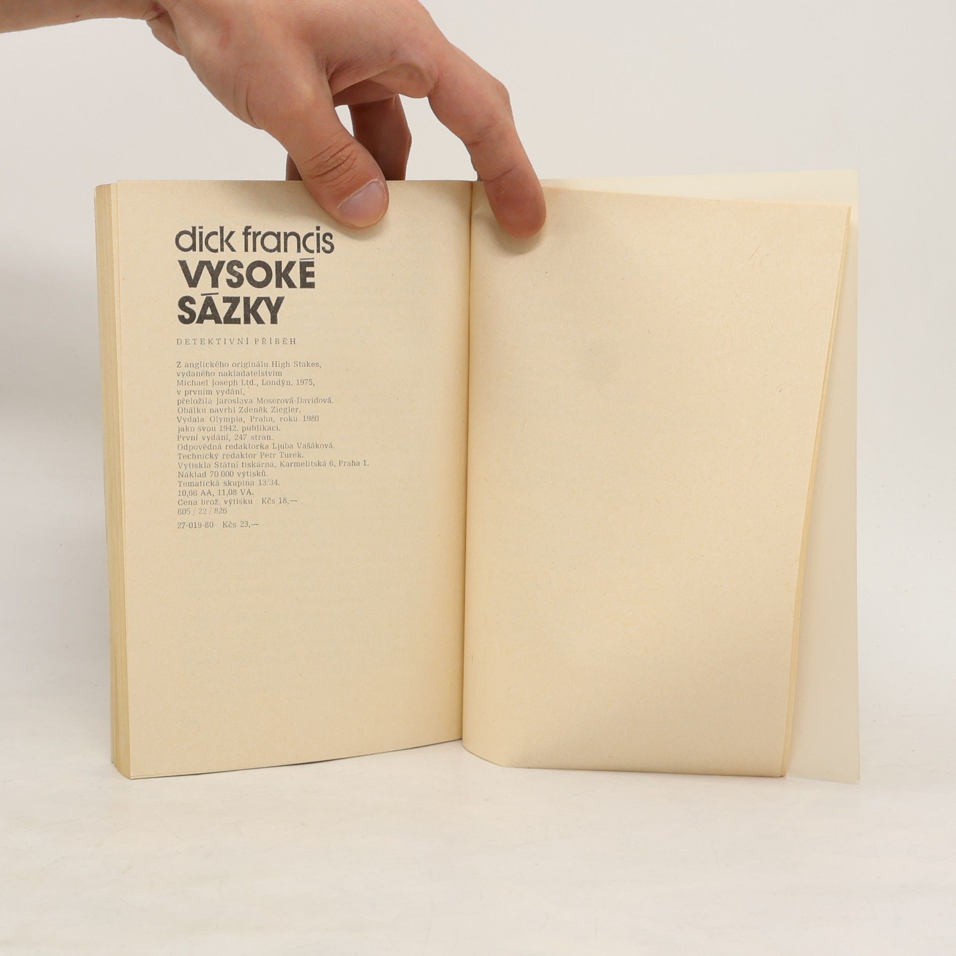 Dick Francis Vysoké sázky