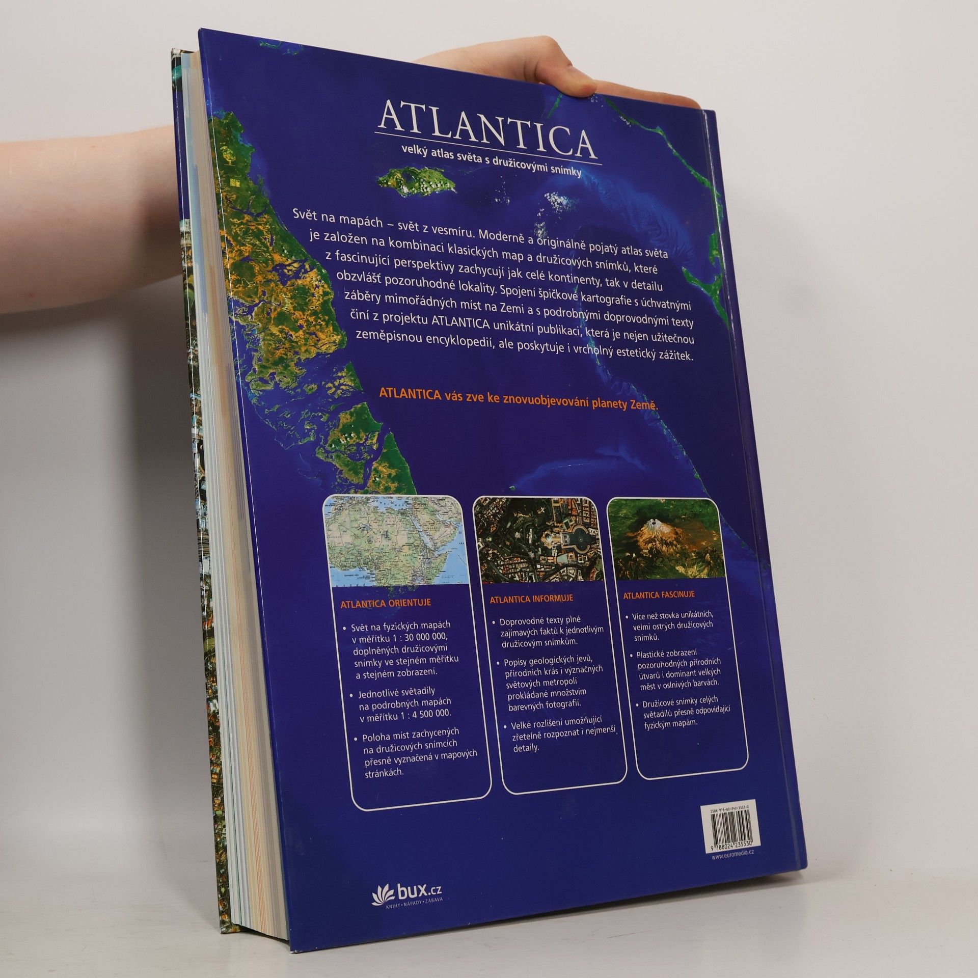 Irmgard Sigg Atlantica: Velký atlas světa s družicovými snímky