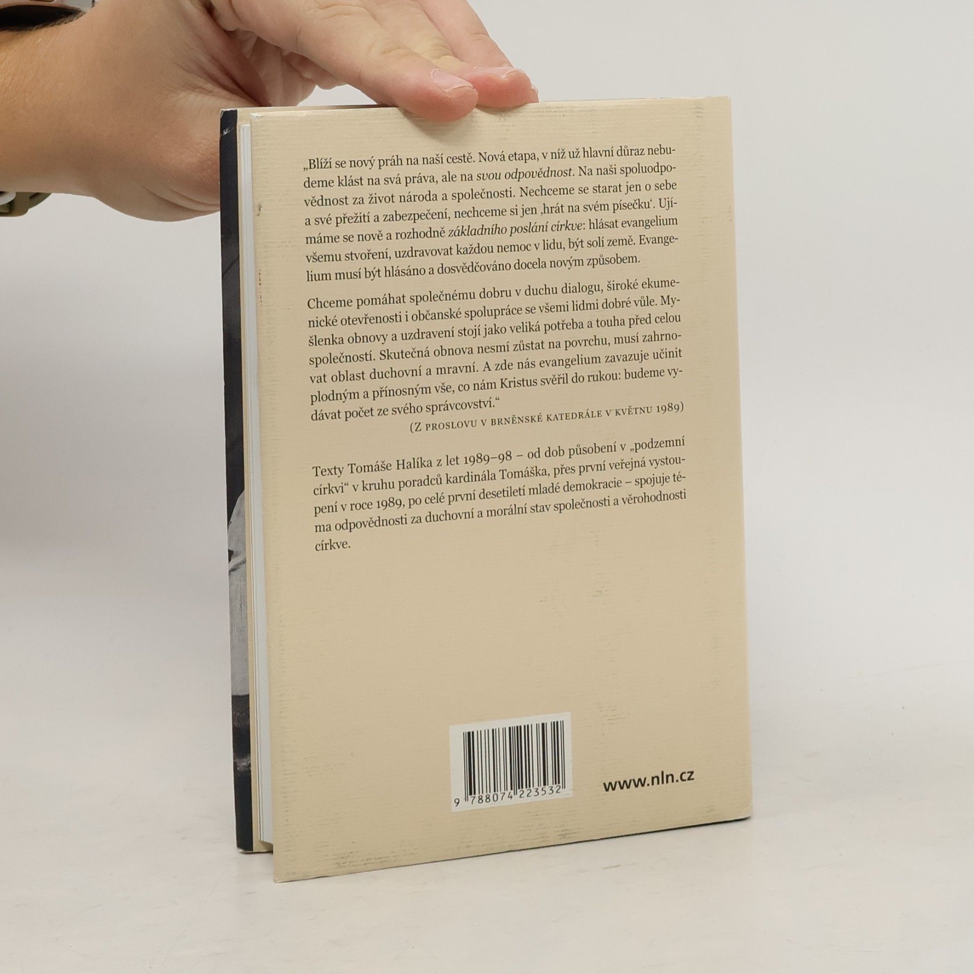 Tomáš Halík Obnovíš tvář země. Texty k obnově církve a společnosti z let 1989-1998