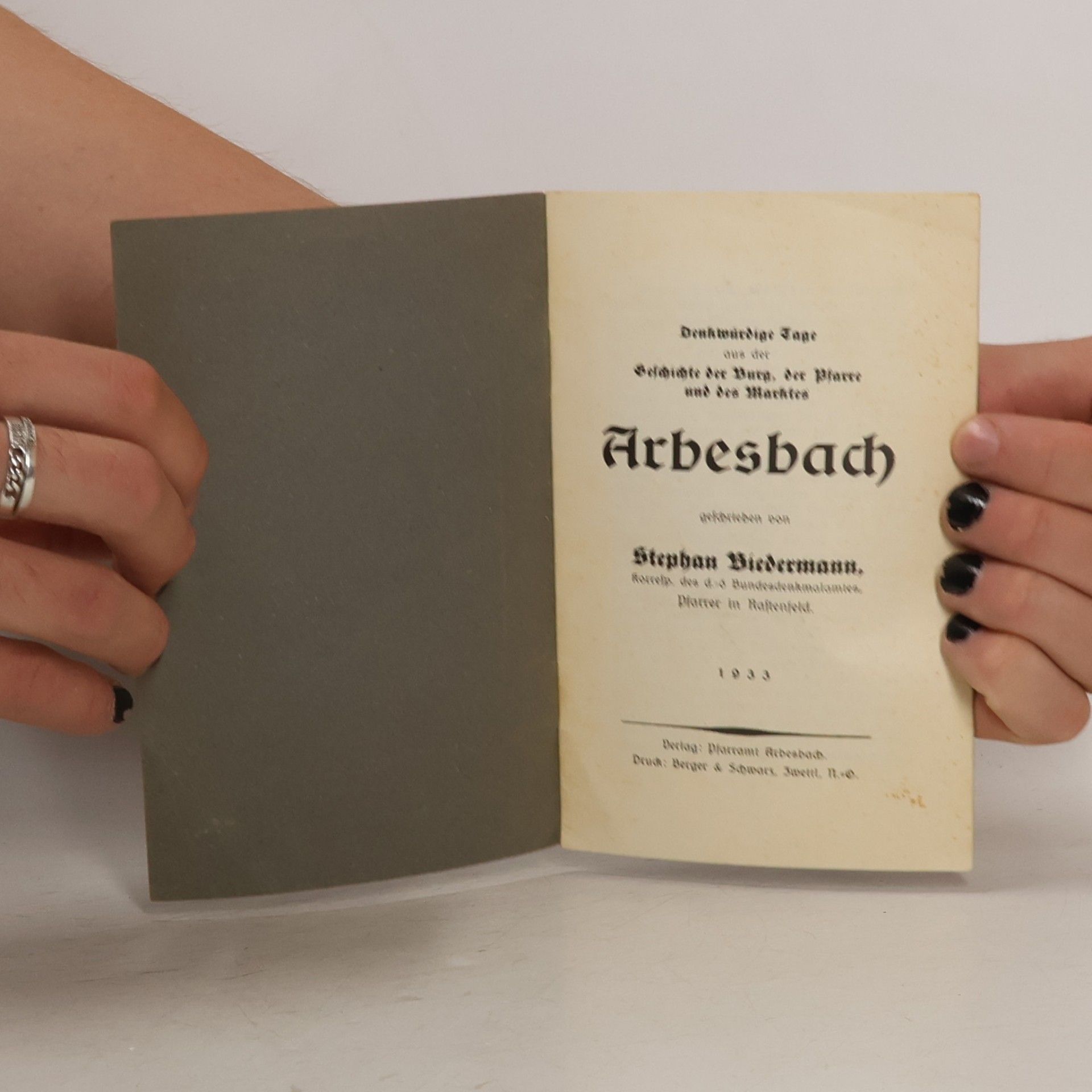 Stephan Biedermann Führer durch Arbesbach und seine Geschichte