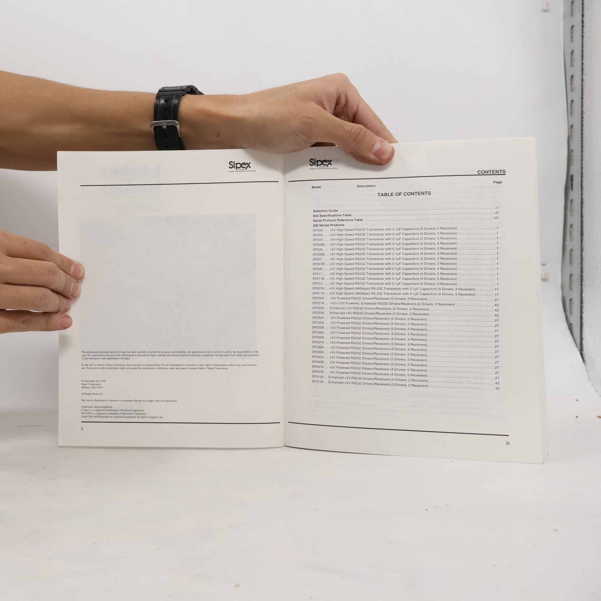 Collectif d'auteurs Interface Products Catalog 1996/1997