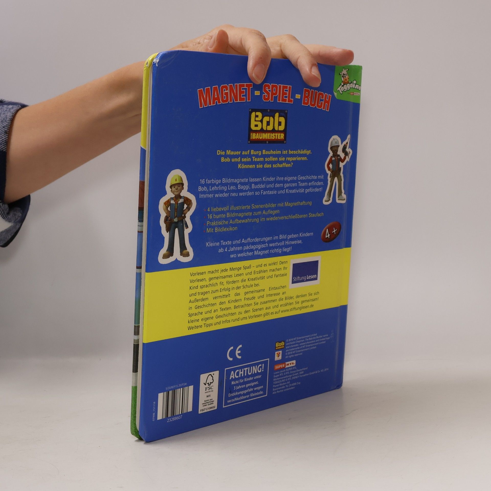Autores varios Magnet Spiel Buch. Bob der Baumeister
