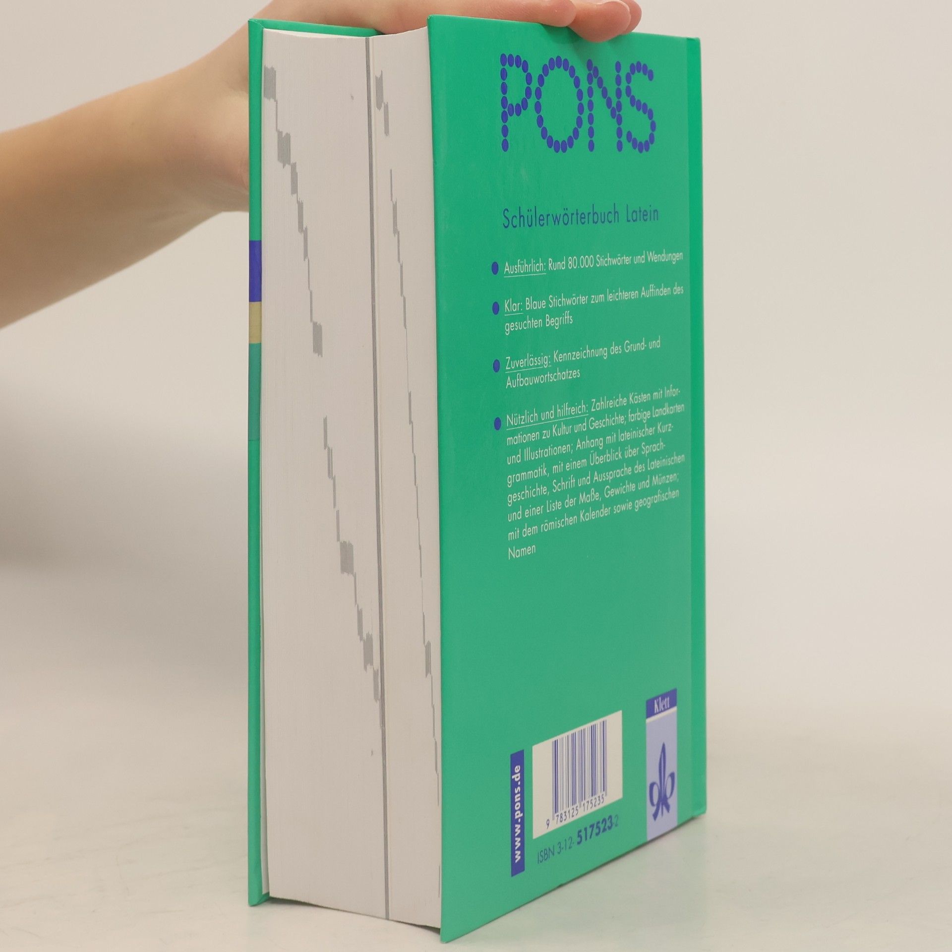 Rita Hau Pons Schülerwörterbuch: Latein-Deutsch/Deutsch-Latein