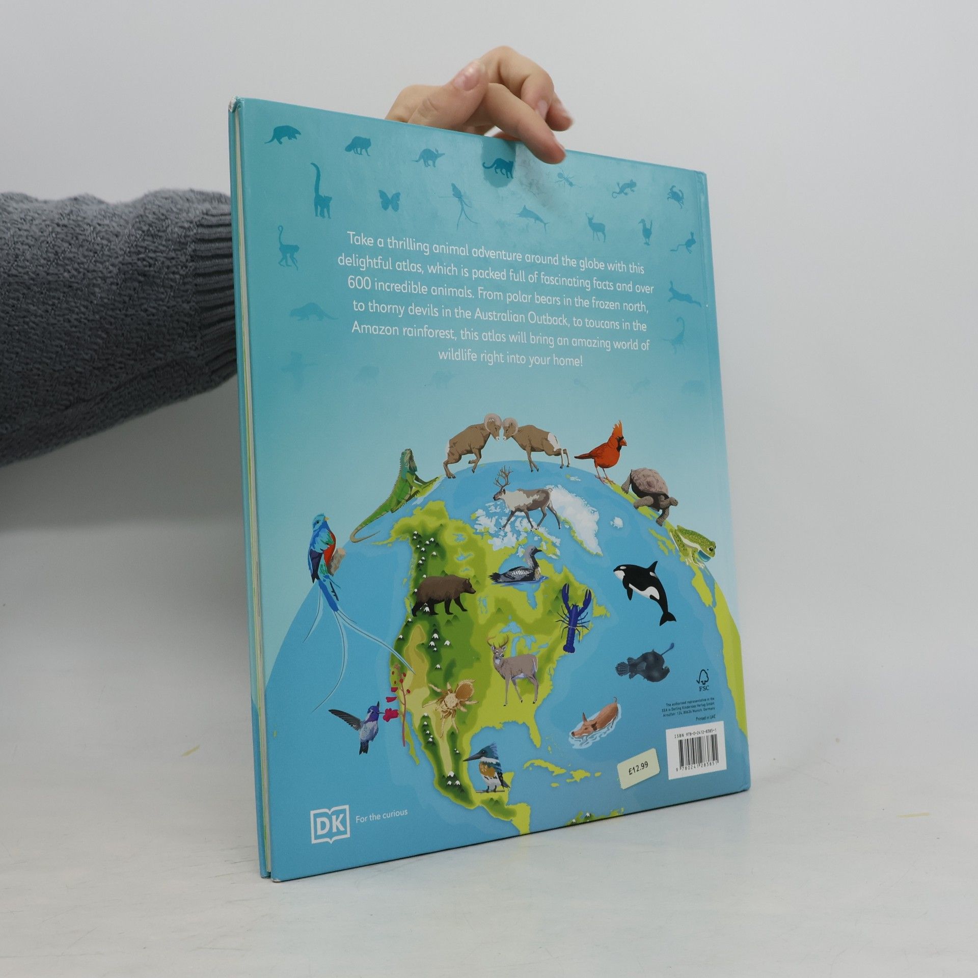 Dorling Kindersley Publishing Staff Children's Illustrated Atlases: Children's Illustrated Animal Atlas: World Map Poster Included