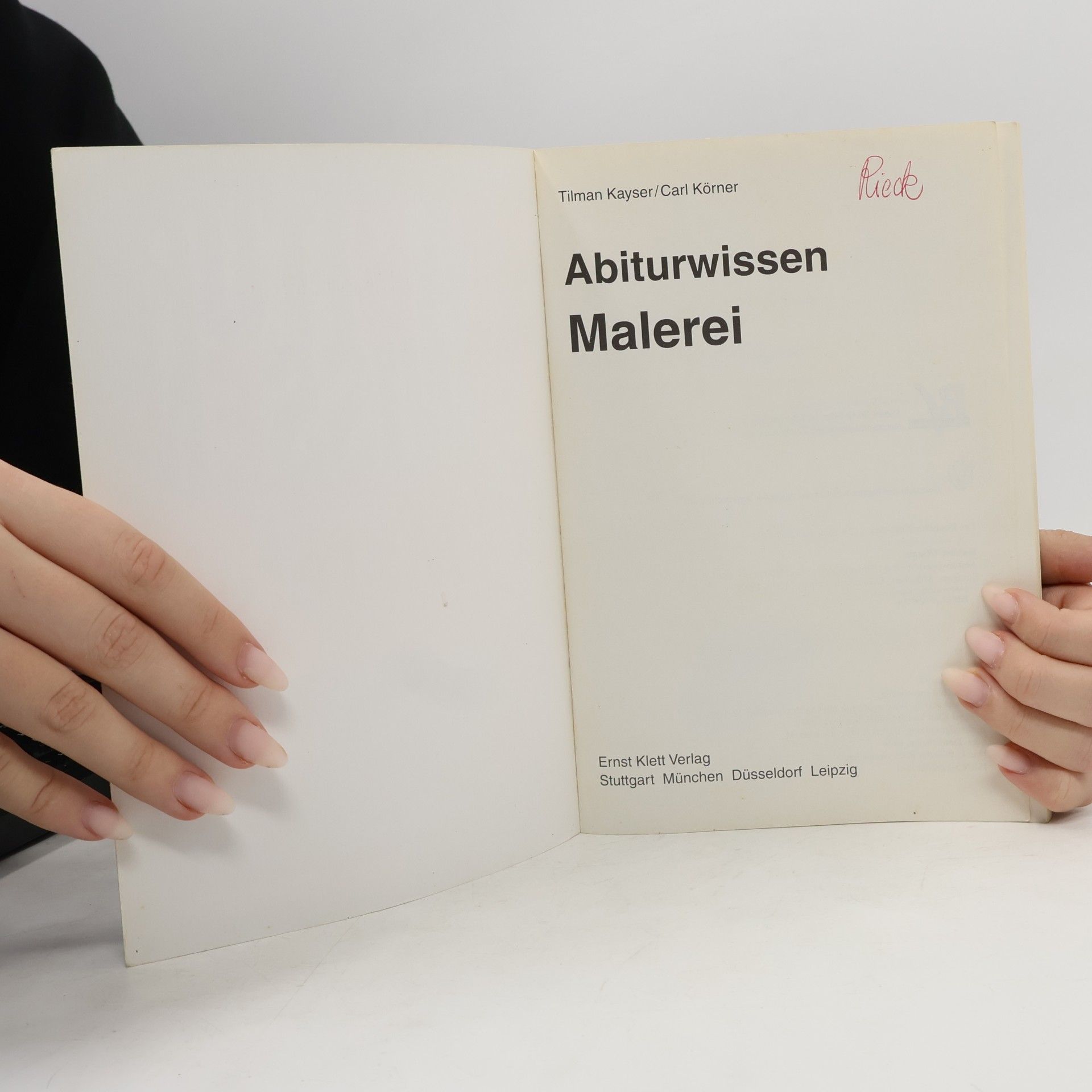 Tilman Kayser Abiturwissen Malerei