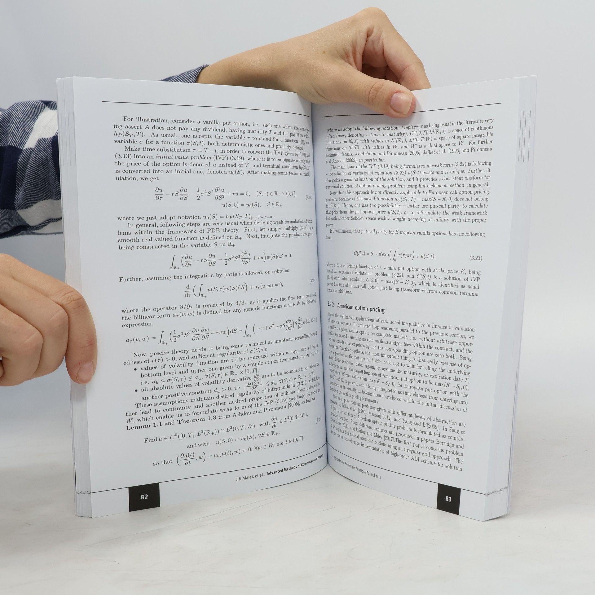 Jiří Málek Advanced Methods of Computational Finance