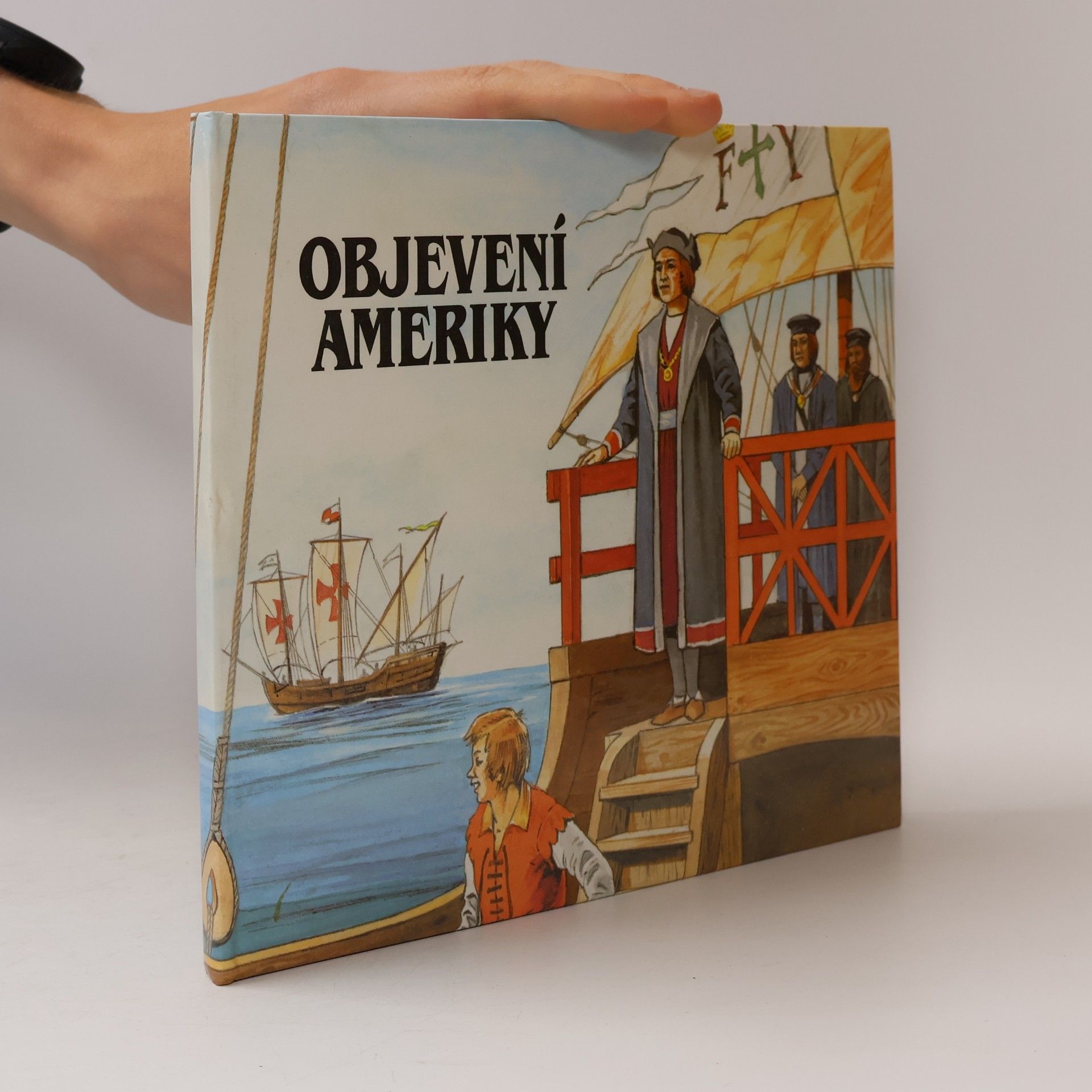 Vladimír Hulpach Objevení ameriky - k 500. výročí plavby kryštofa kolumba pop up book - leporelo - 3d rozkládací kniha!