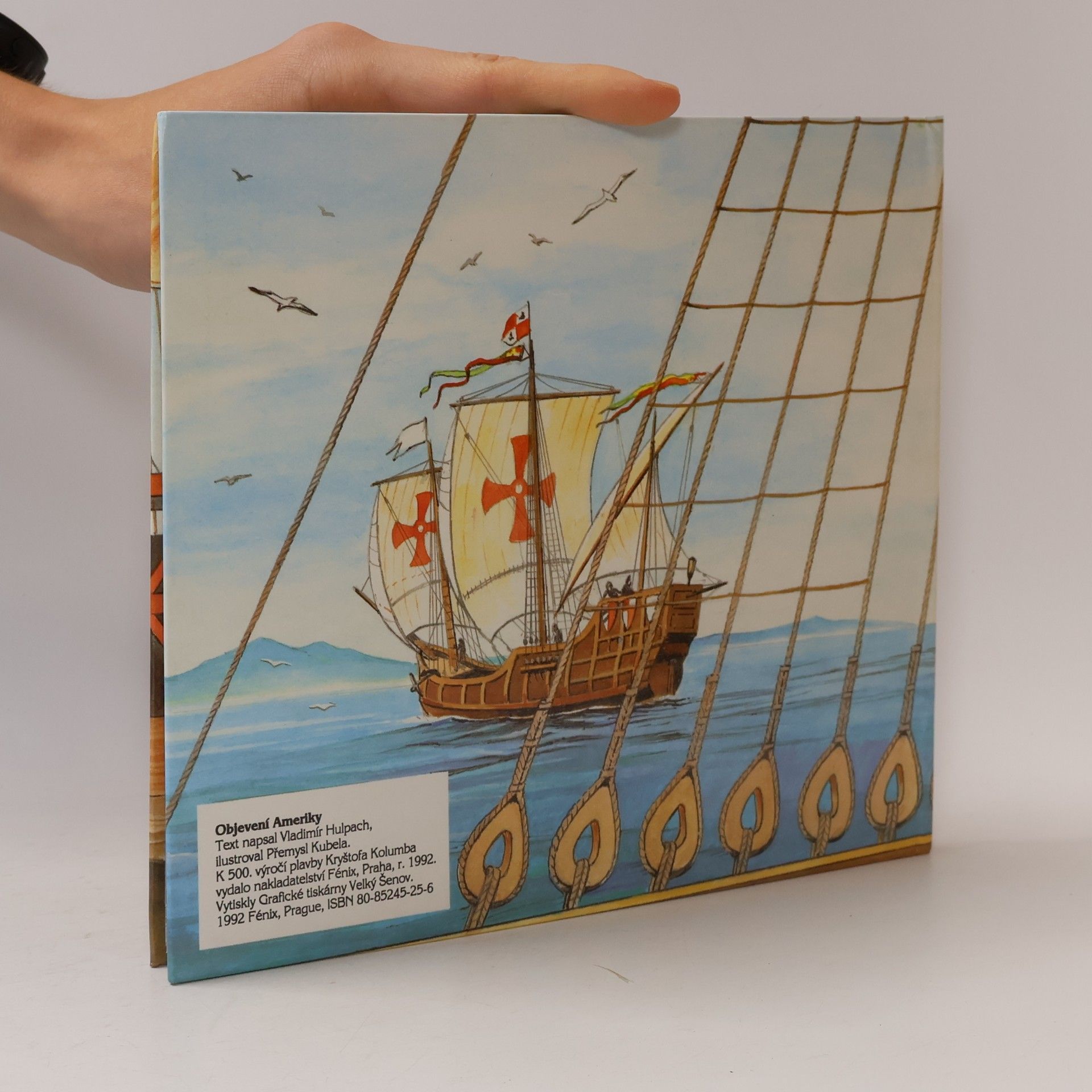 Vladimír Hulpach Objevení ameriky - k 500. výročí plavby kryštofa kolumba pop up book - leporelo - 3d rozkládací kniha!