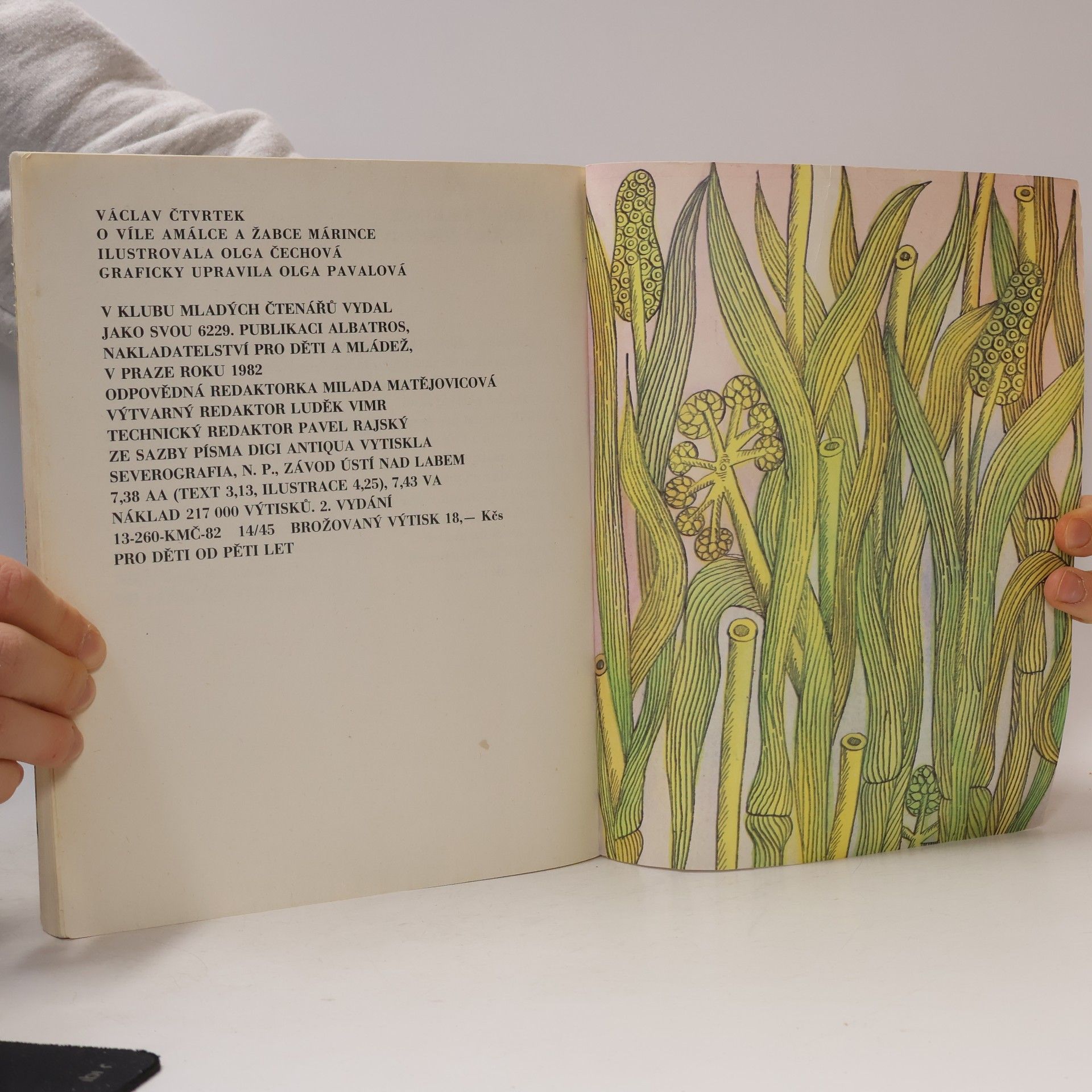 Václav Čtvrtek O víle Amálce a žabce Márince