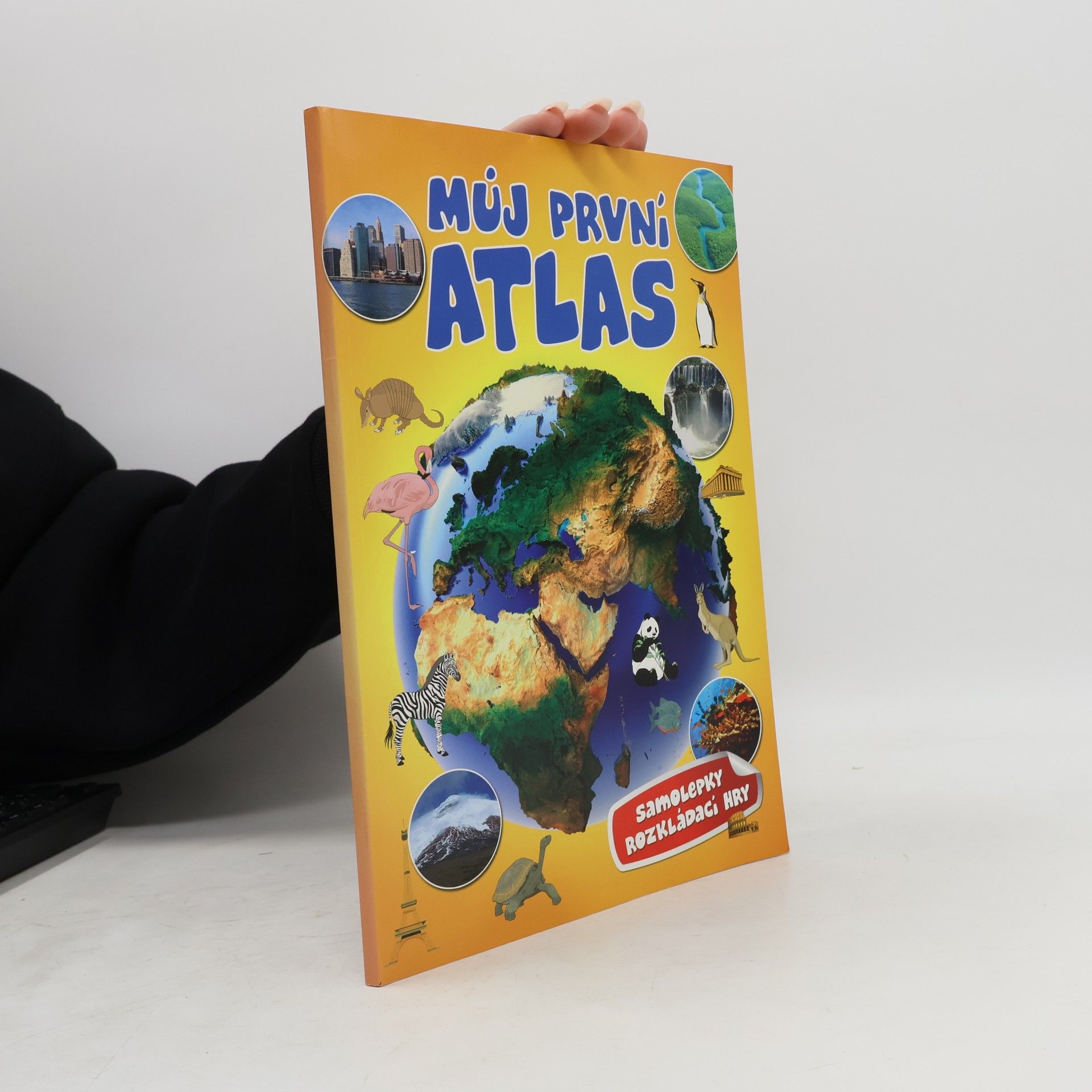 Můj první atlas: Samolepky, rozkládací hry