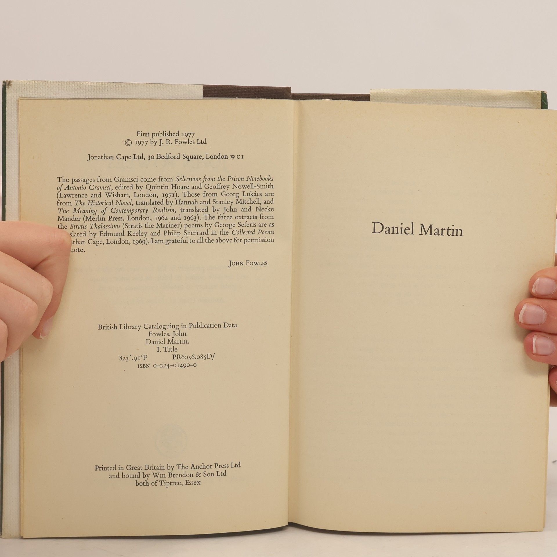 John Fowles Daniel Martin