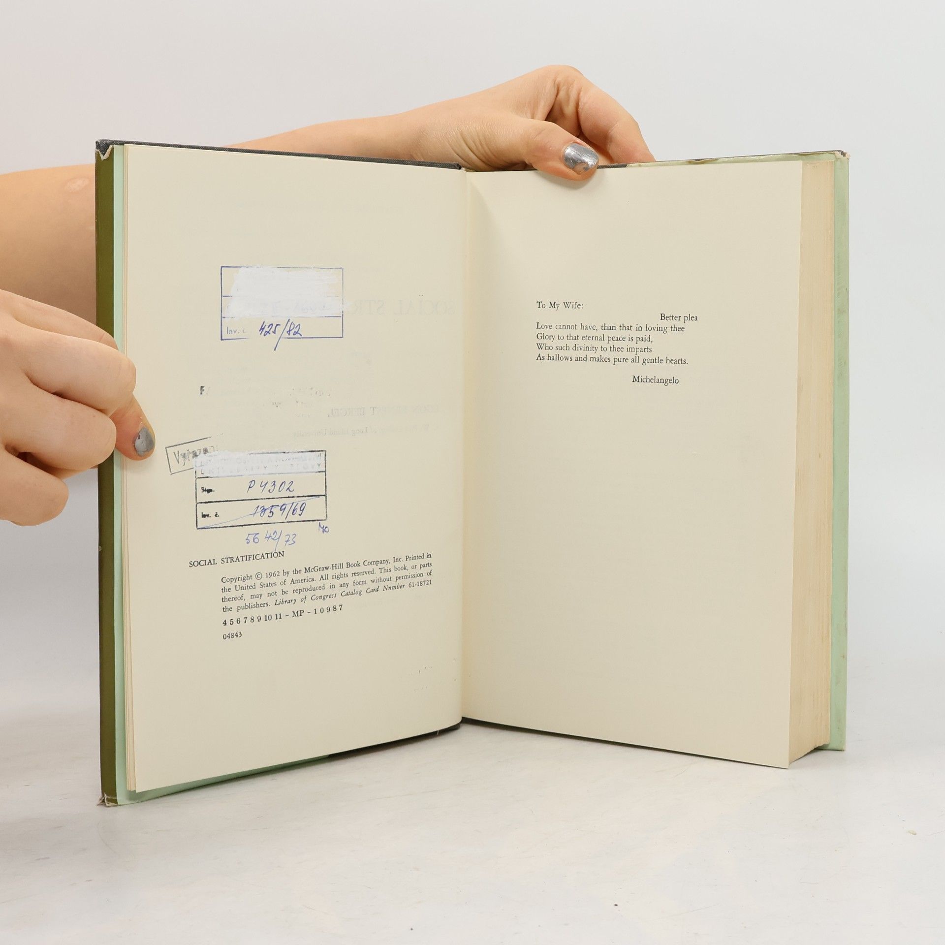 Egon Ernest Bergel SOCIAL STRATIFICATION
