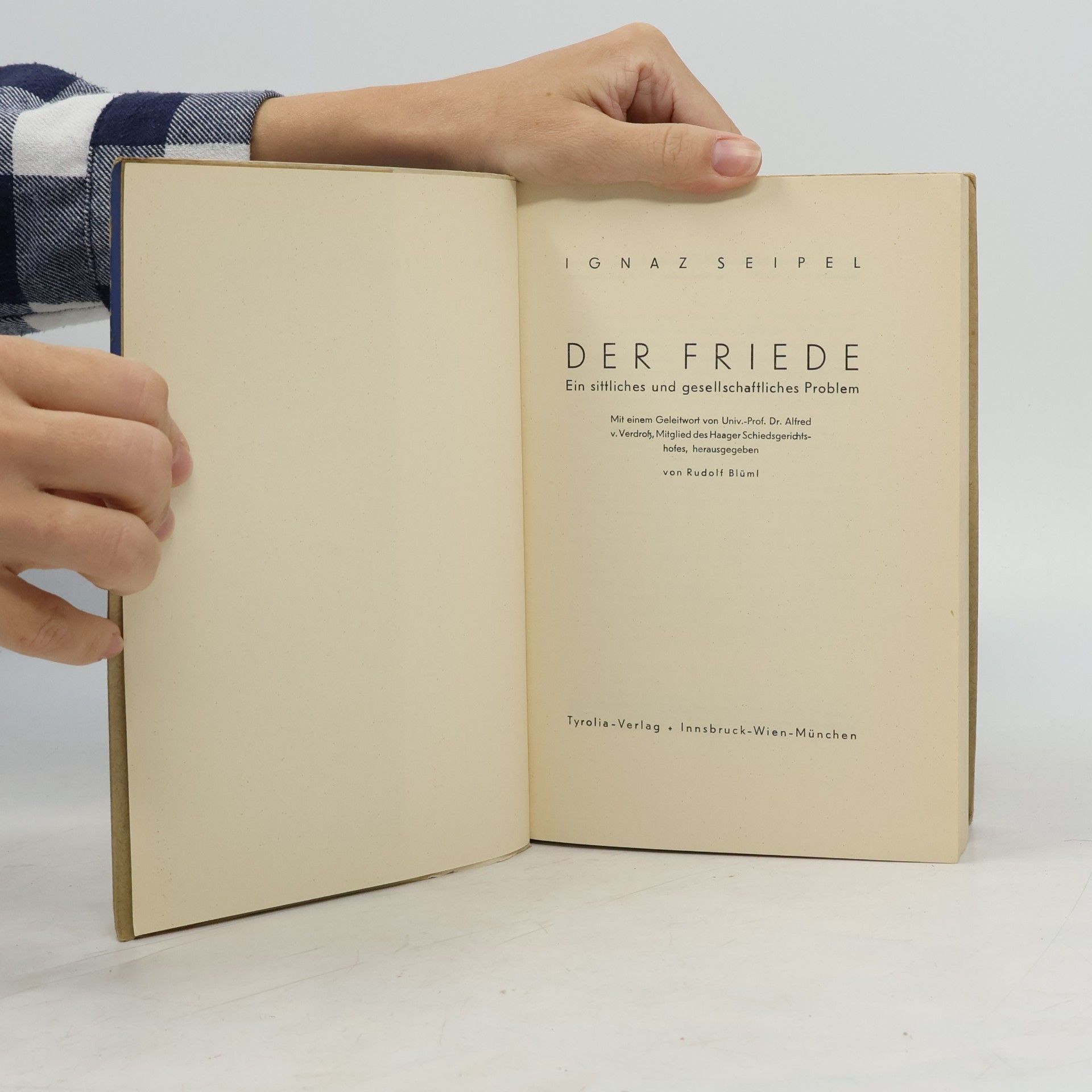 Ignaz Seipel DER FRIEDE