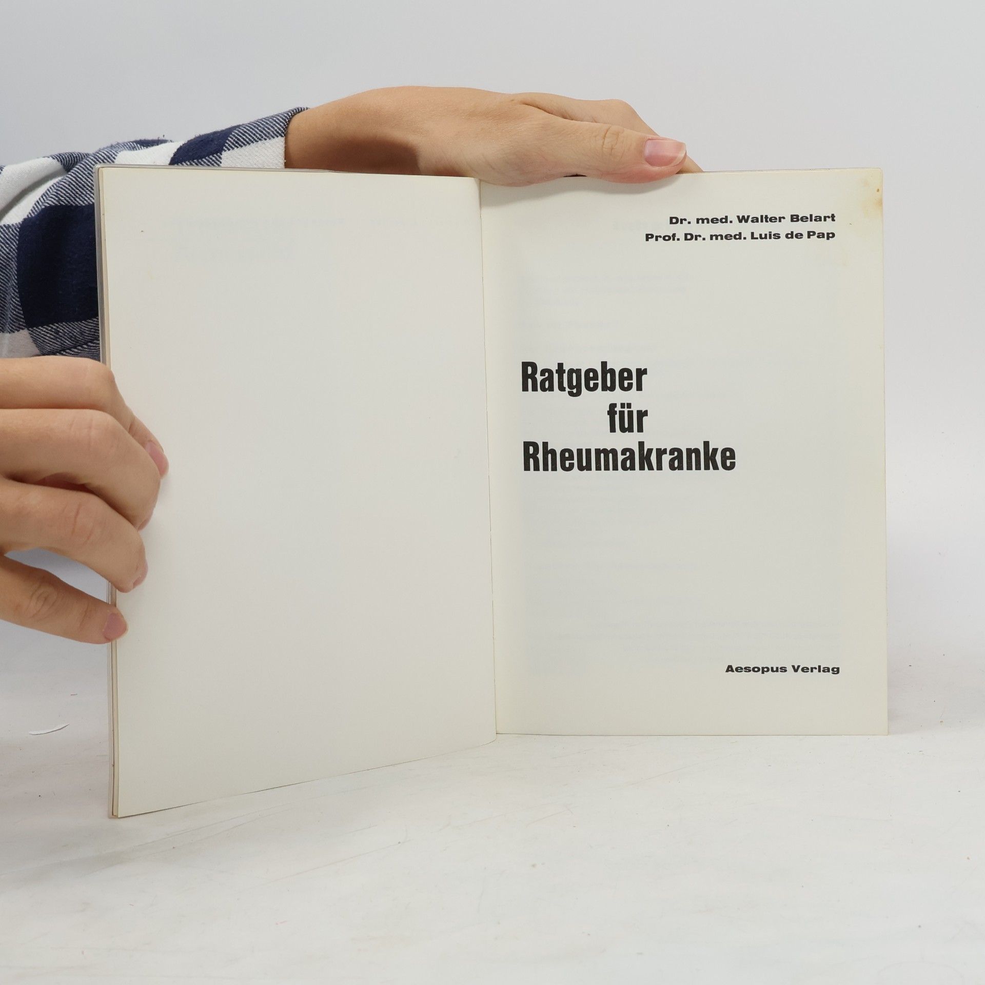 Walter Belart Ratgeber für Rheumakranke
