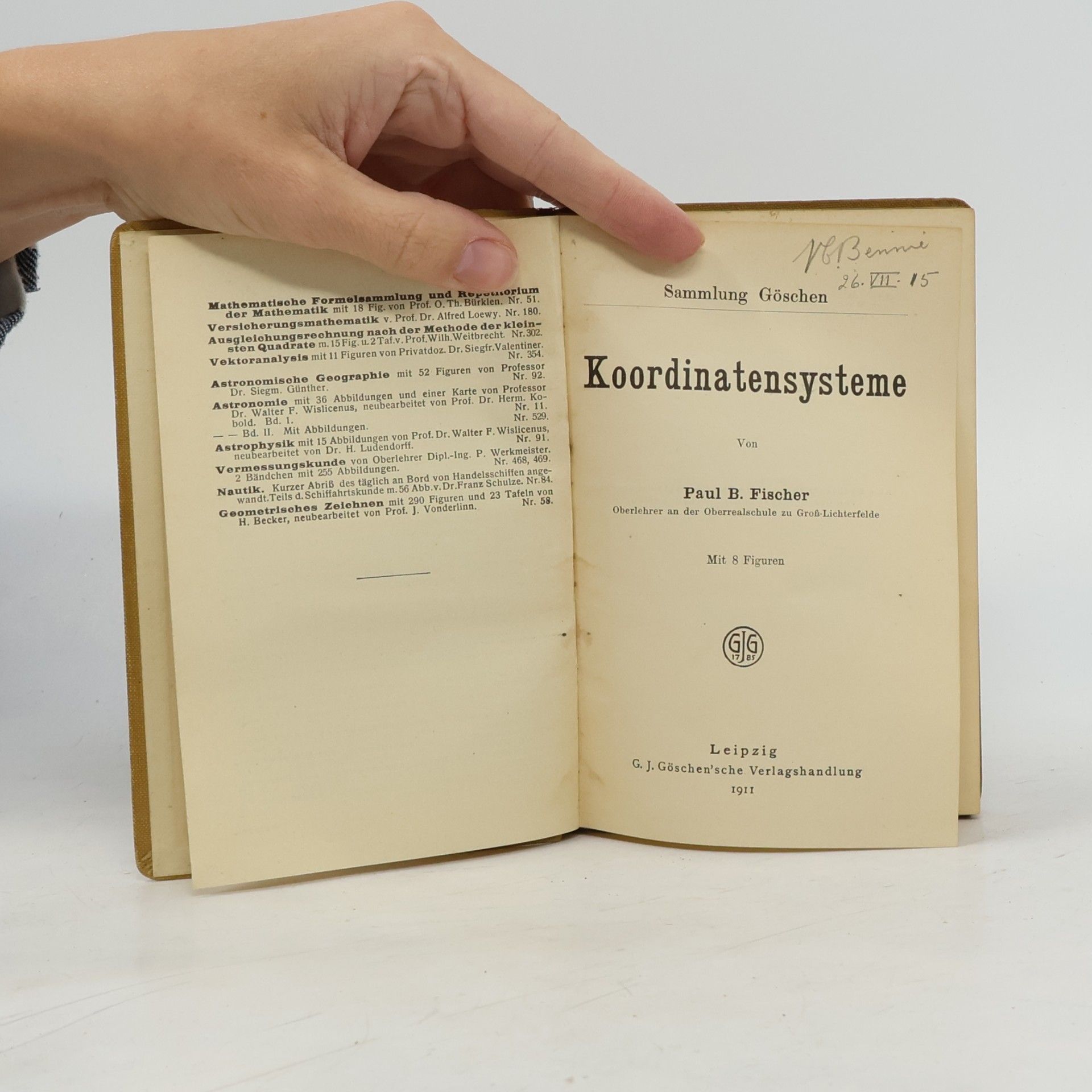 Paul B. Fischer Koordinatensysteme