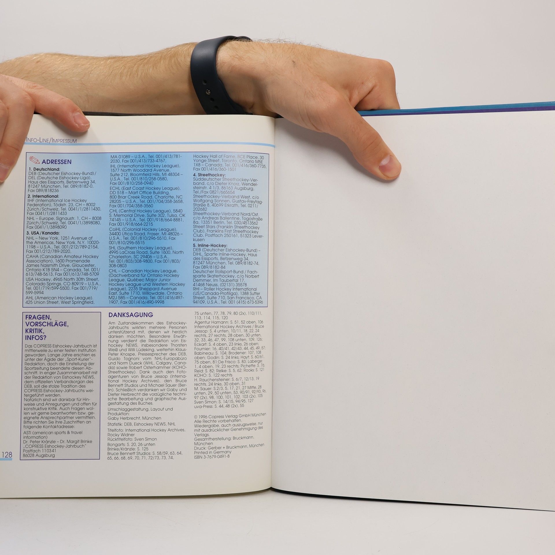 Peter Kränzle Eishockey Jahrbuch 96/97. Offizielles Jahrbuch des Deutschen Eishockey-Bundes