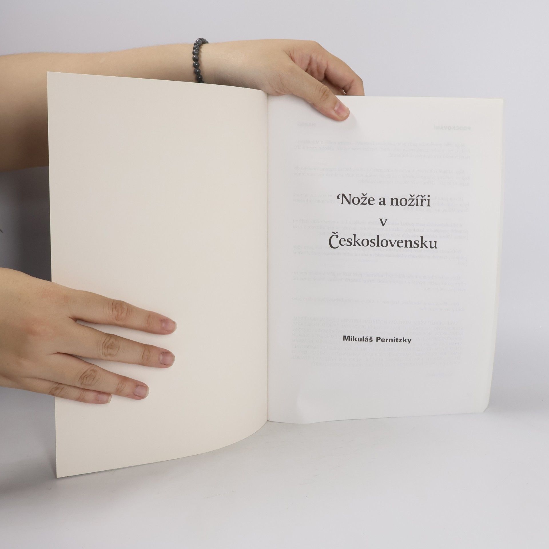 Mikuláš Pernitzky Nože a nožíři v Československu