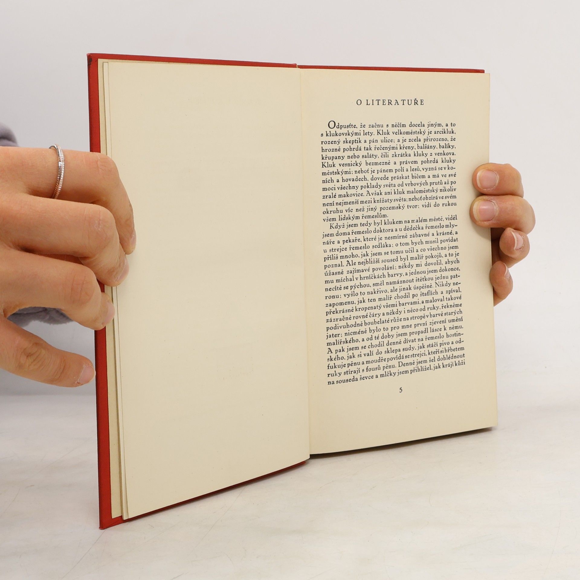 Karel Čapek O nejbližších věcech
