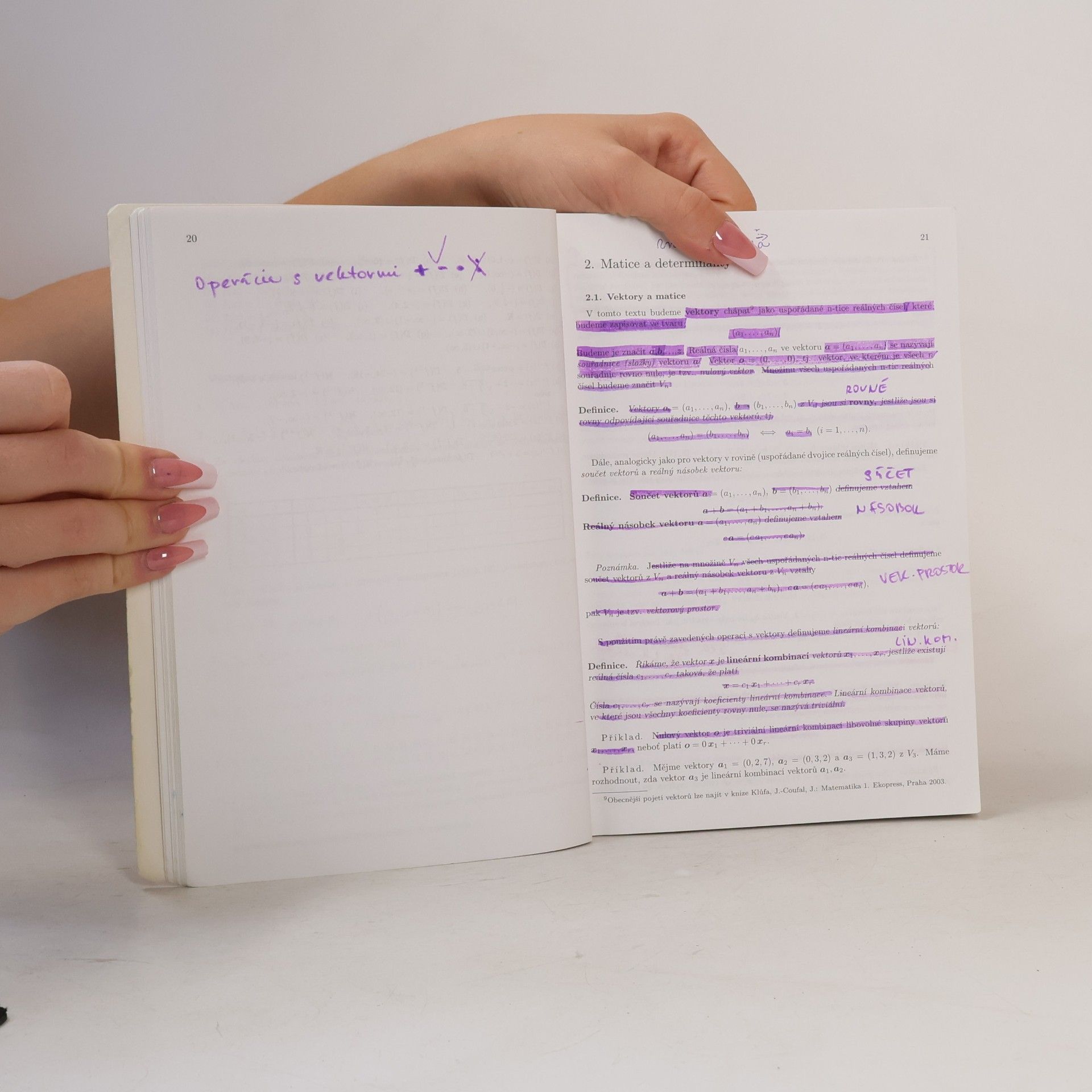 Jindřich Klůfa Matematika pro Vysokou školu ekonomickou