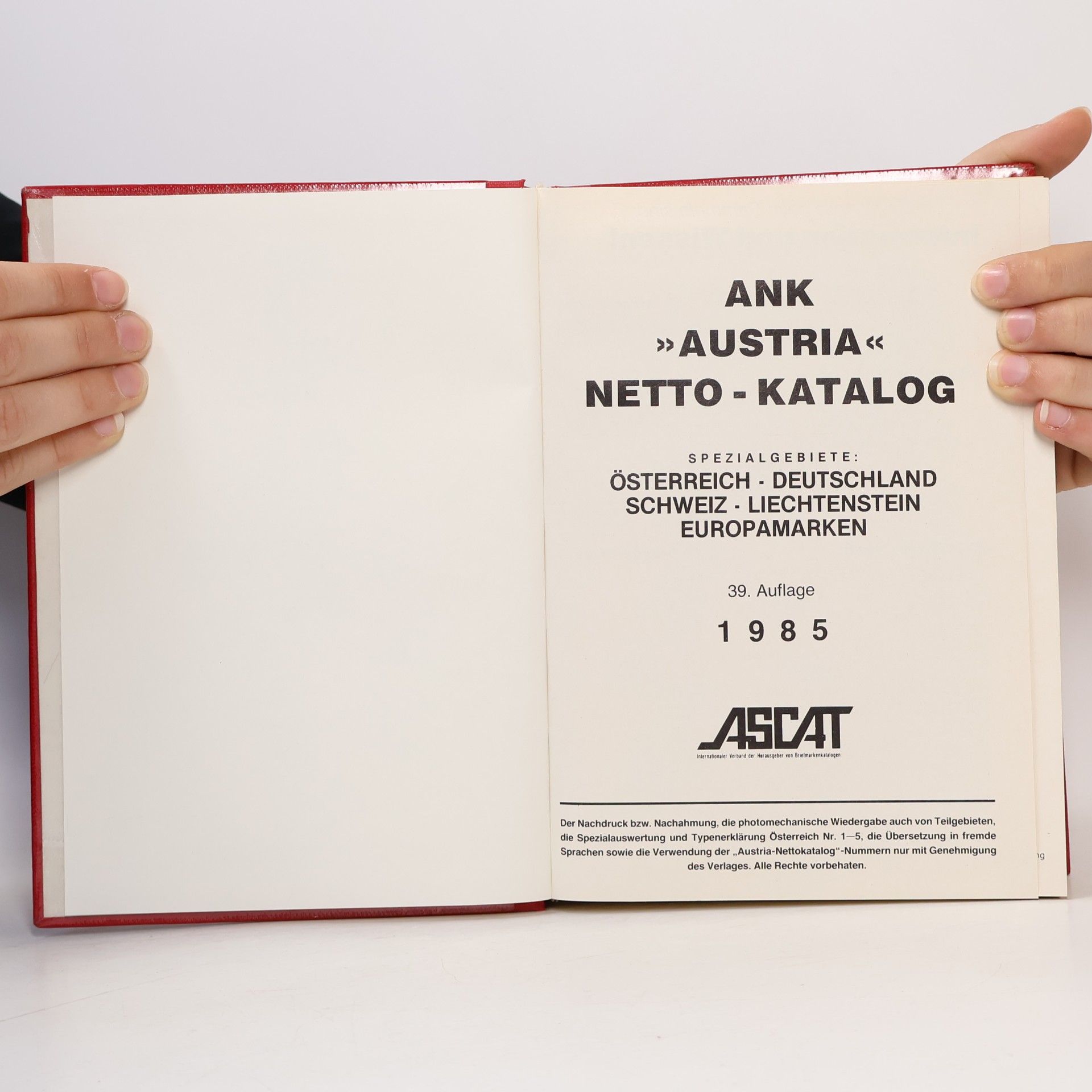 Autorenkollektiv Netto Marktpreis Katalog 1985 Austria