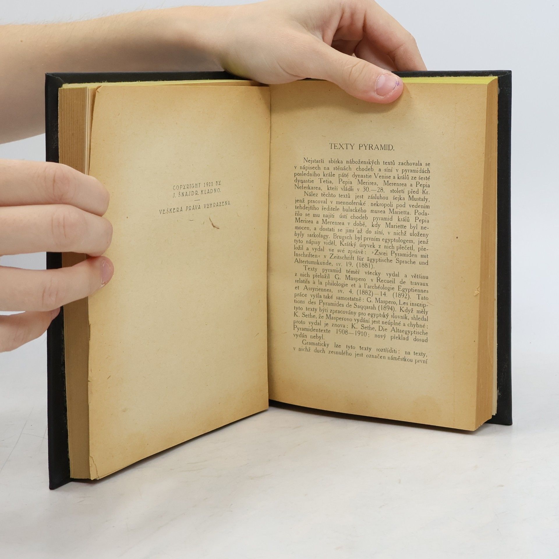 Dr. František Lexa Náboženská literatura staroegyptská I.