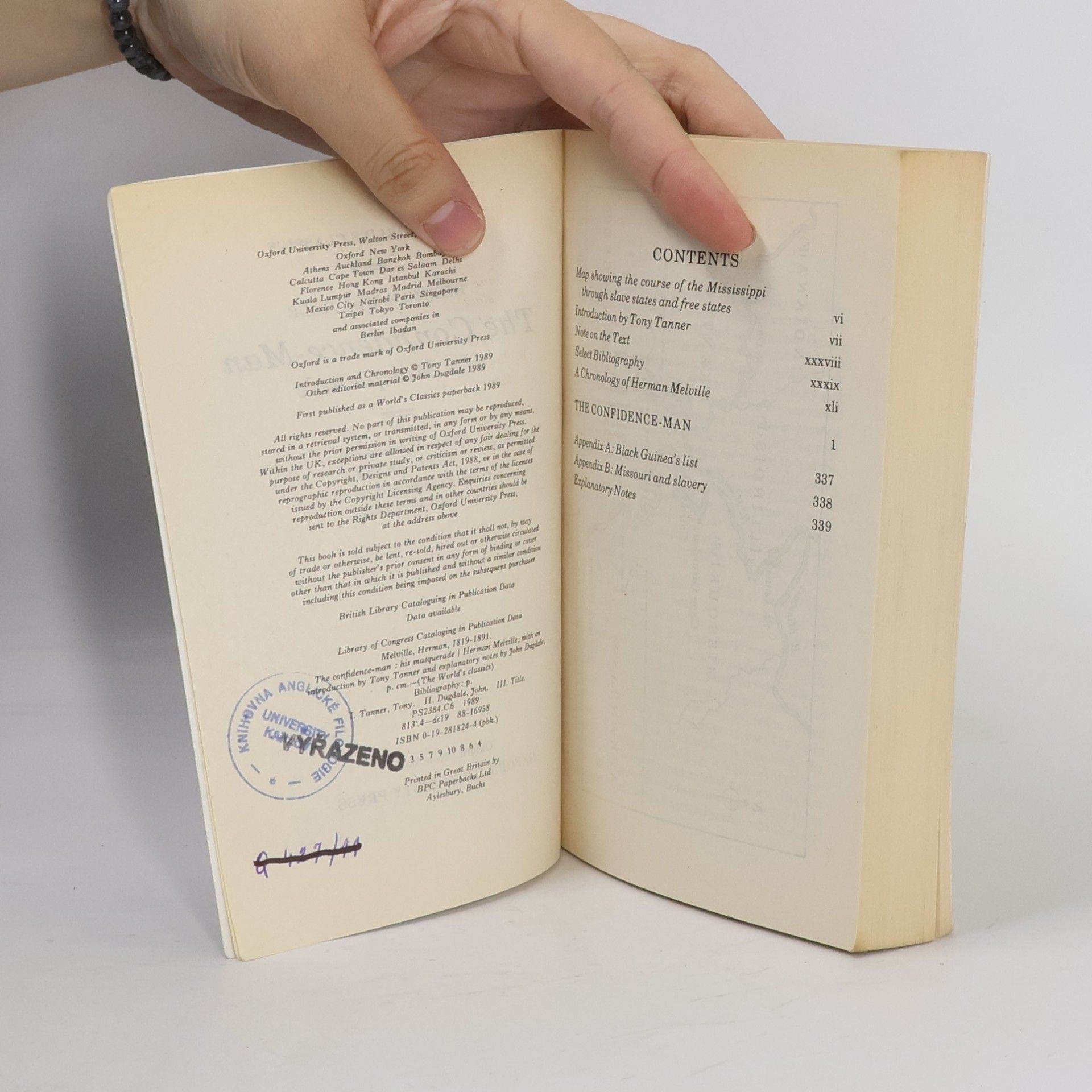 Herman Melville Oxford World's Classics: The Confidence-Man