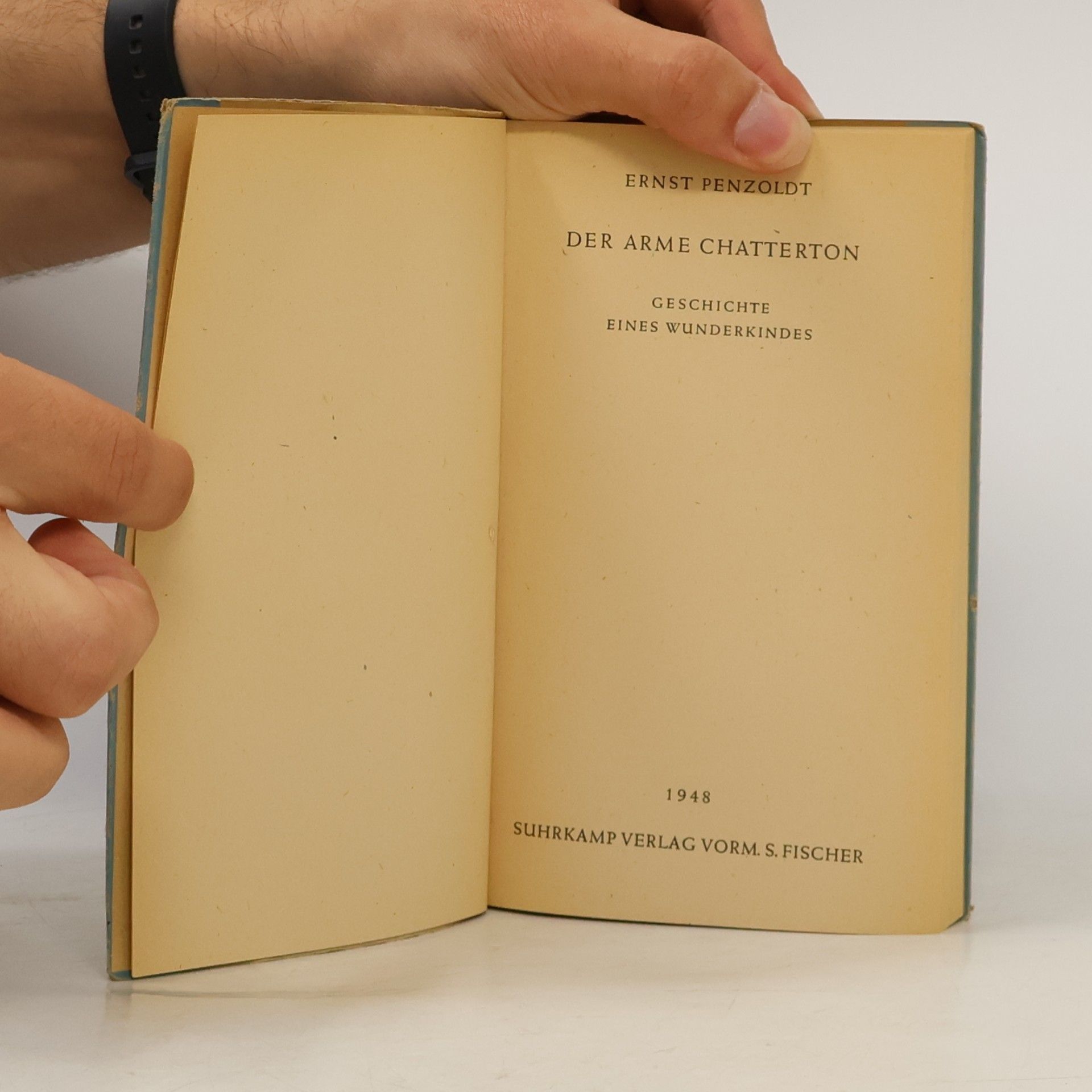 Ernst Penzoldt Der arme Chatterton