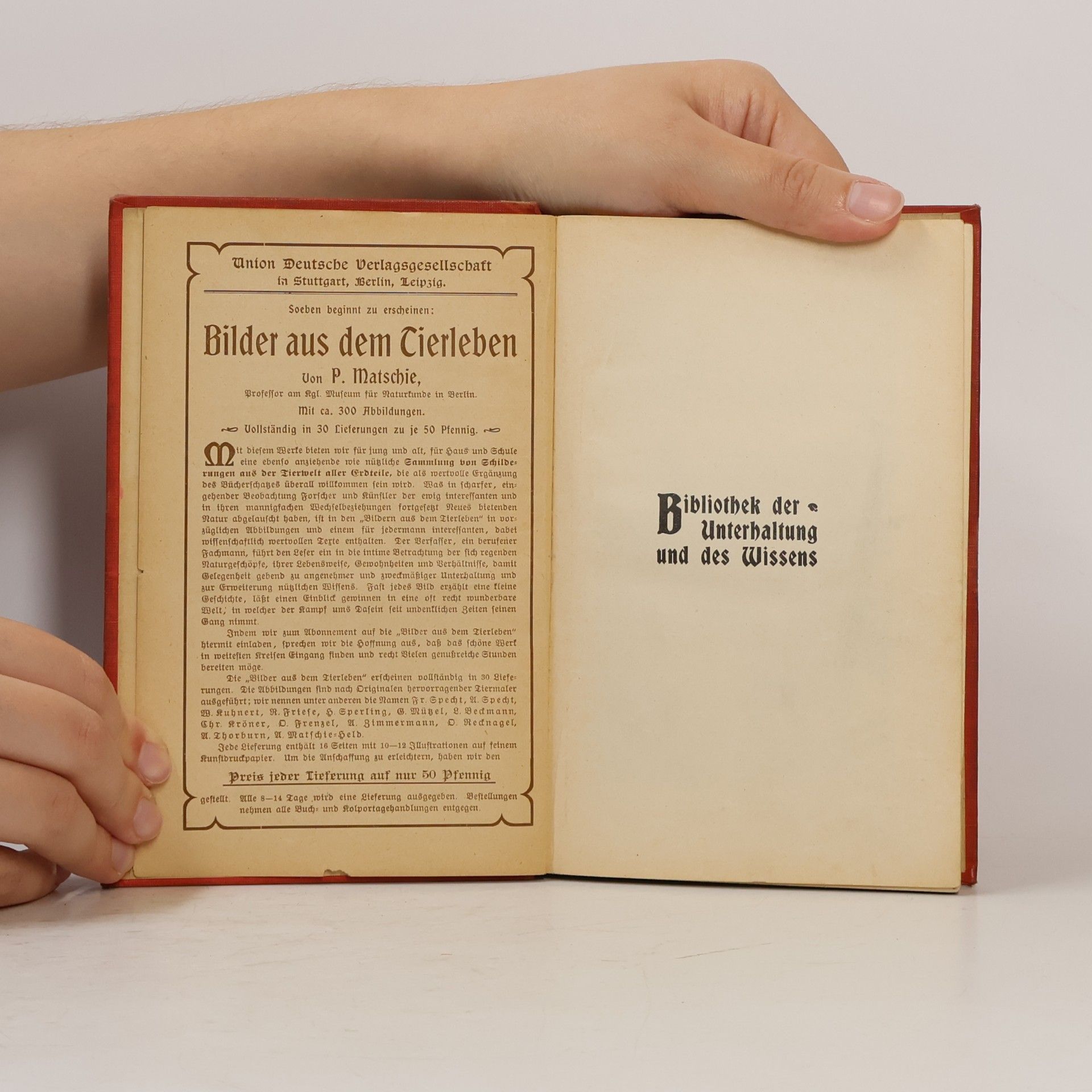 Various authors Bibliothek der Unterhaltung und des Wissens