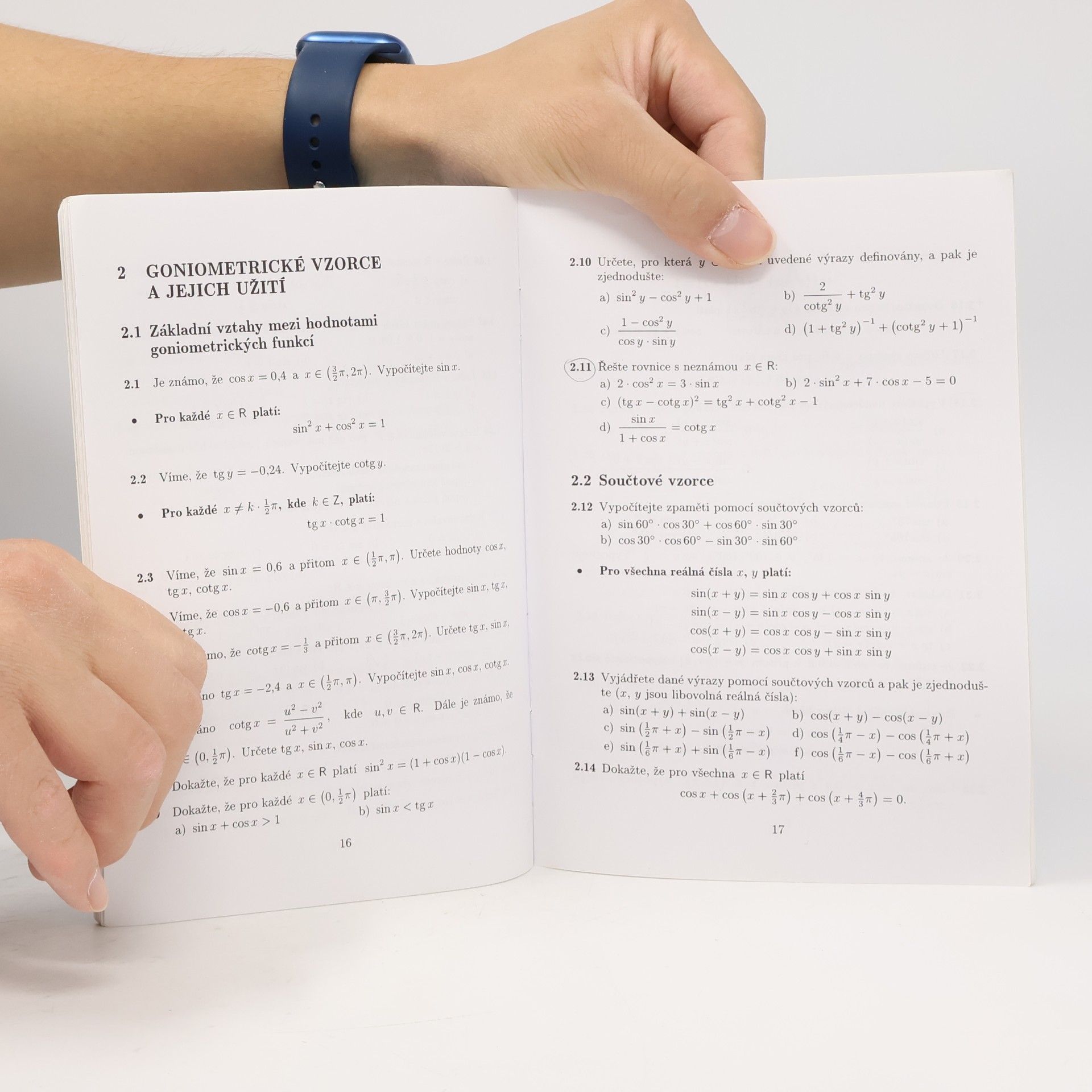 Autorenkollektiv Matematika. Sbírka úloh pro gymnázia: Goniometri