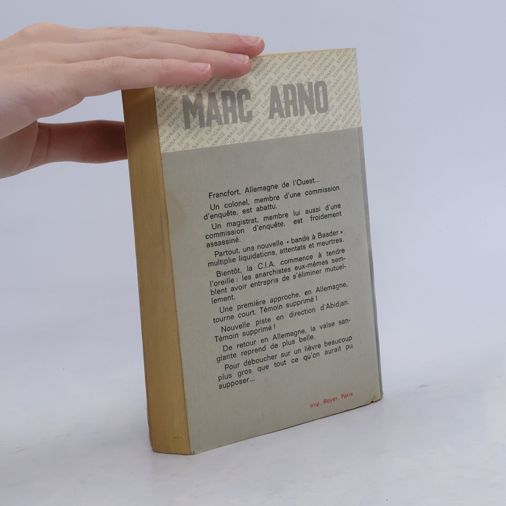 Marc Arno S Comme Espíon