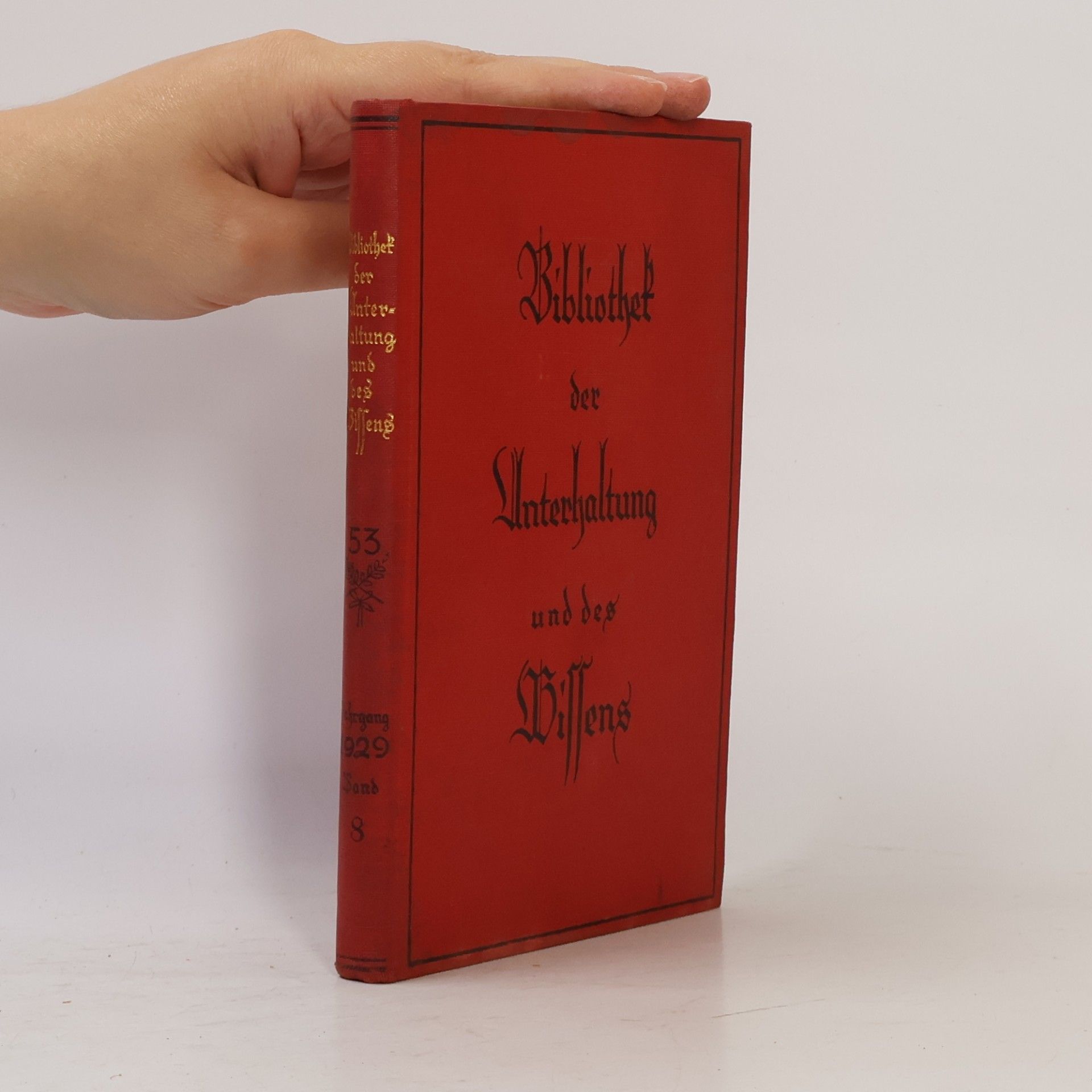 Albert Tafel Bibliothek der Unterhaltung und des Wissens 53. Band 8