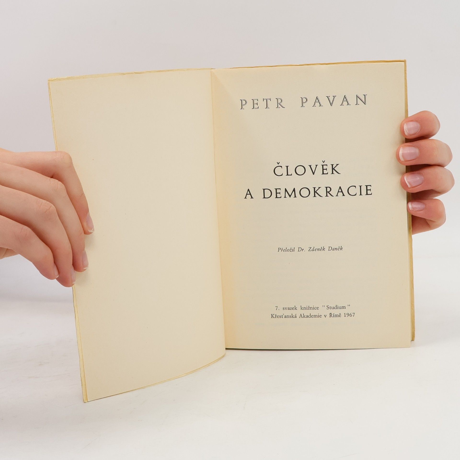 Petr Pavan Člověk a demokracie, 7. svazek