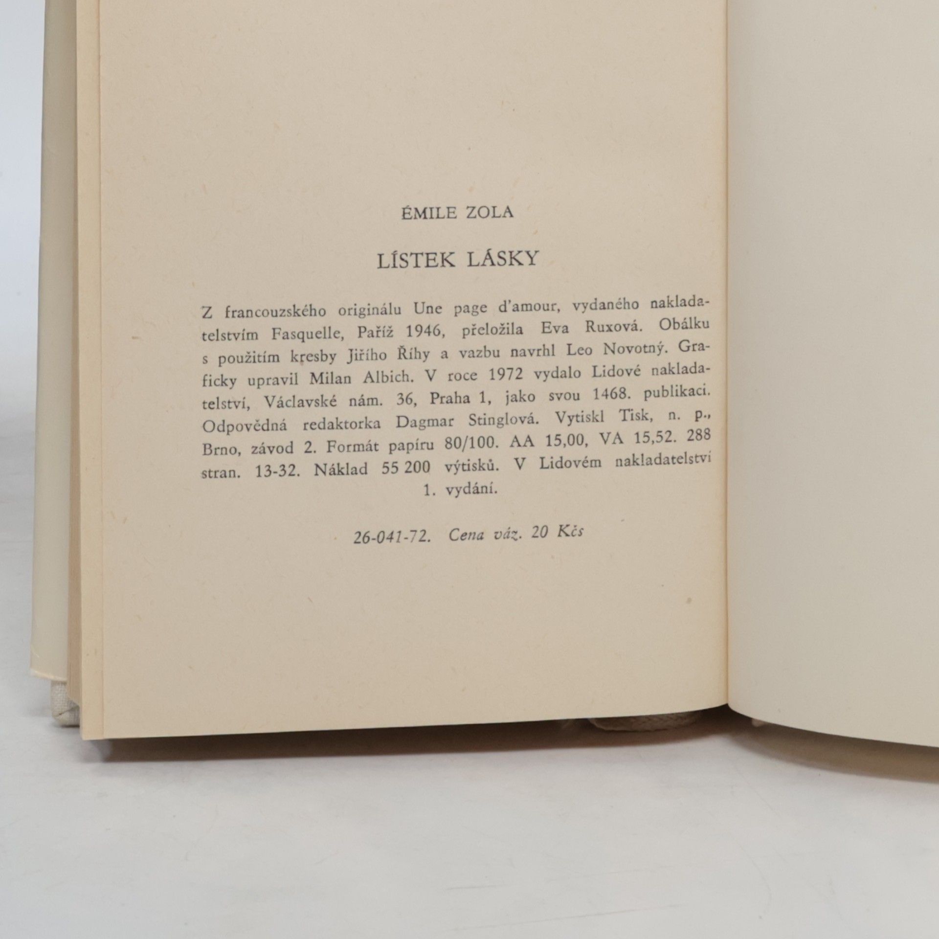 Émile Zola Lístek lásky