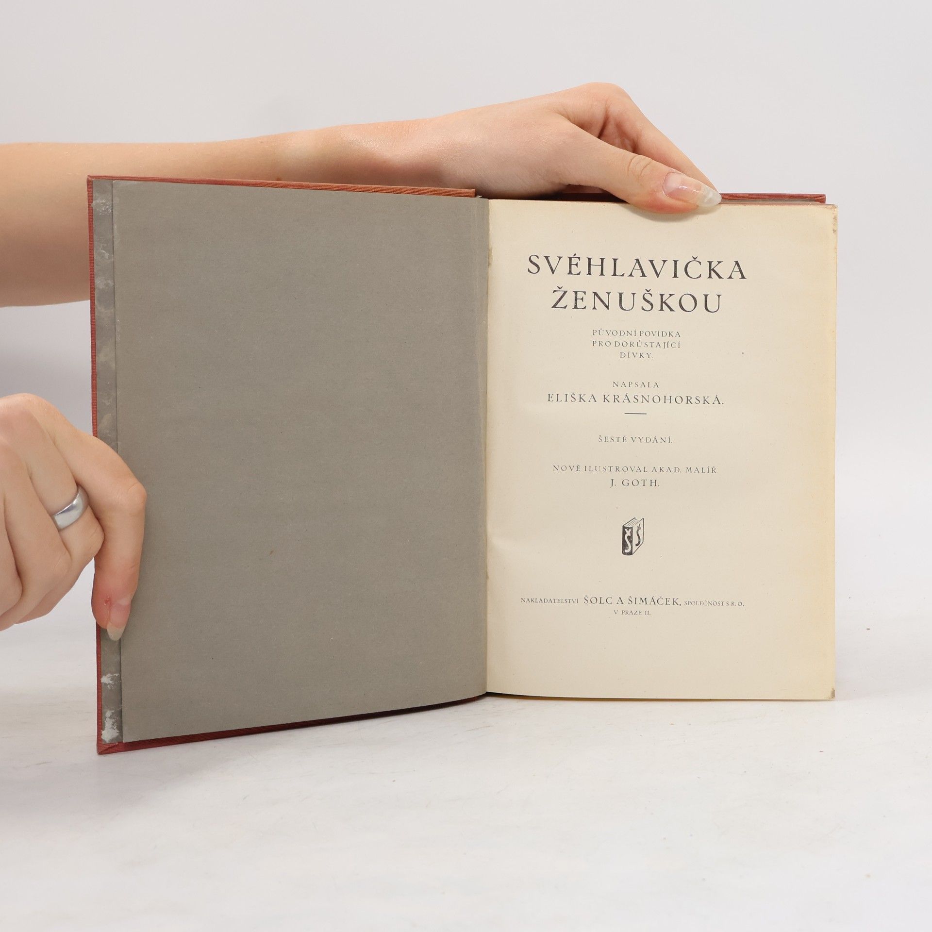 Eliška Krásnohorská Svéhlavička ženuškou