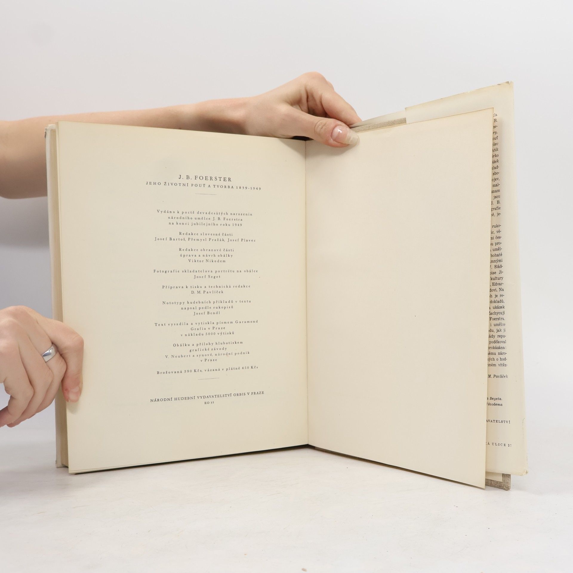 Autorenkollektiv J. B. Foerster, jeho životní pouť a tvorba 1859-1949