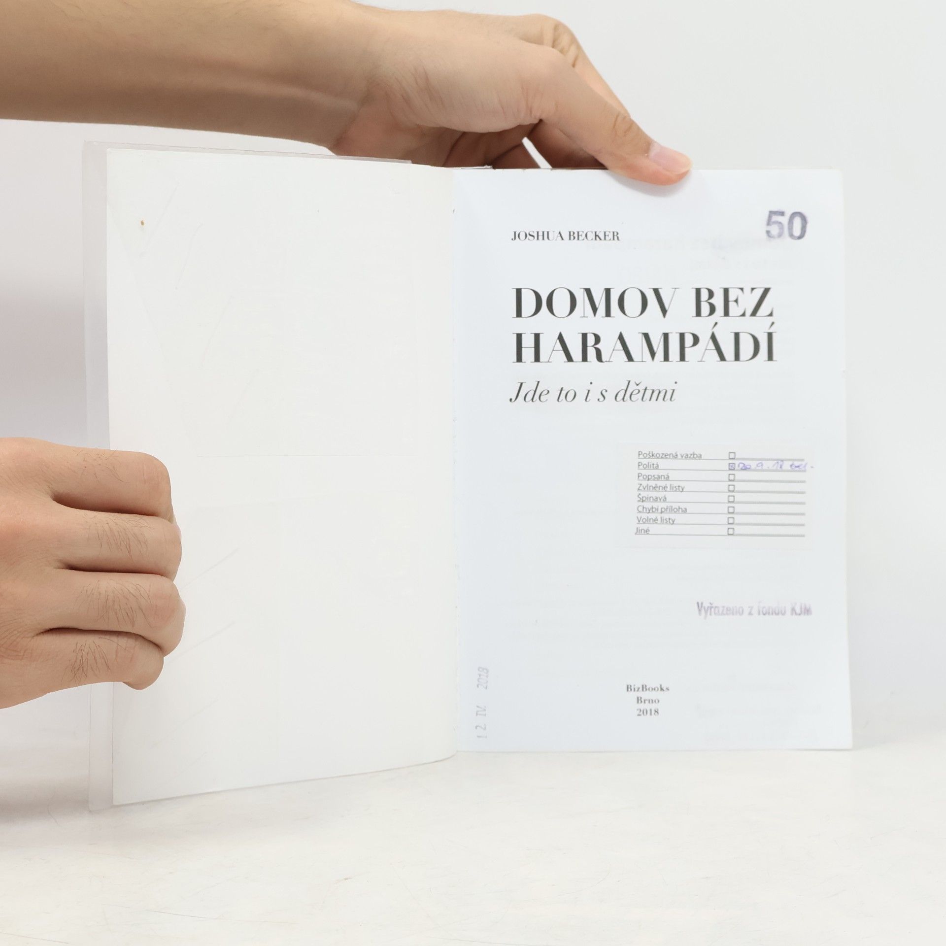 Joshua Becker Domov bez harampádí