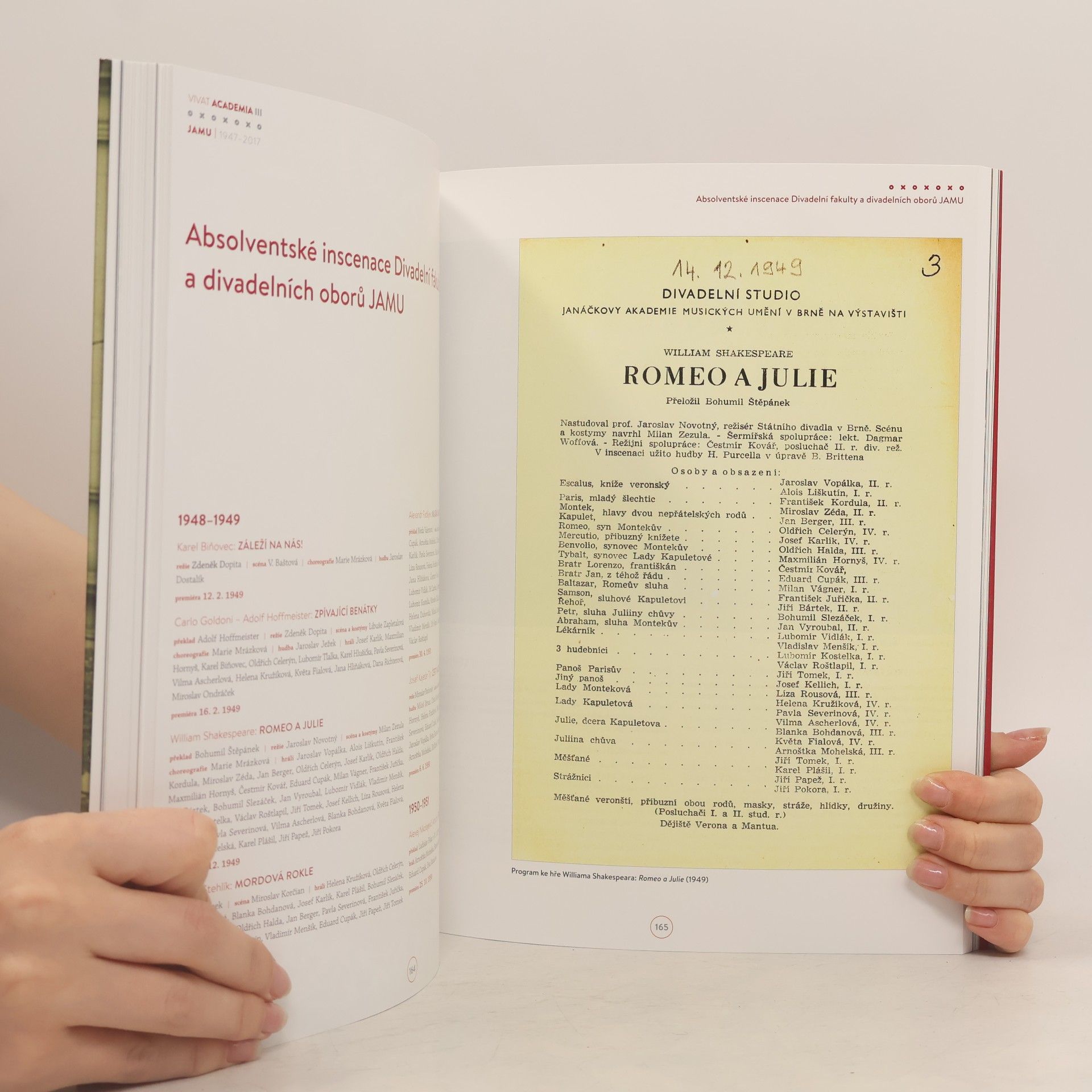 Josef Kovalčuk Vivat Academia III : almanach k 70. výročí založení Janáčkovy akademie múzických umění v Brně : JAMU 1947-2017