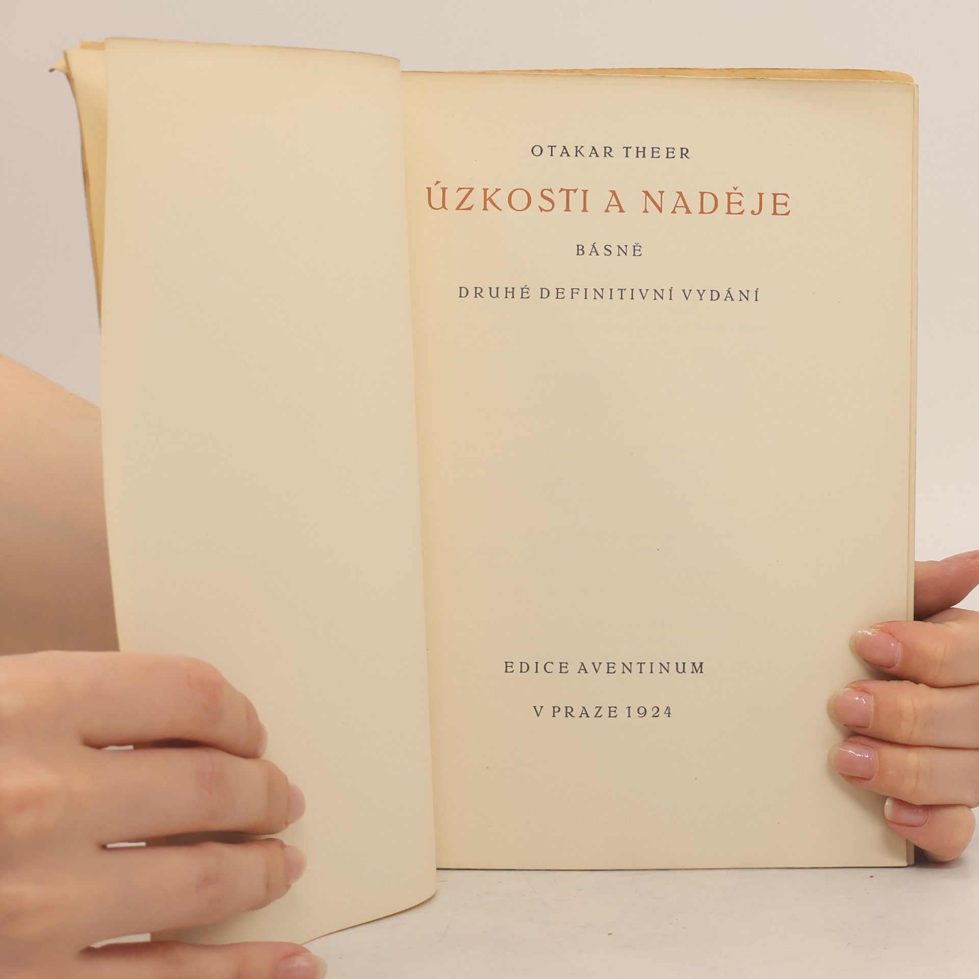 Otakar Theer Úzkosti a naděje