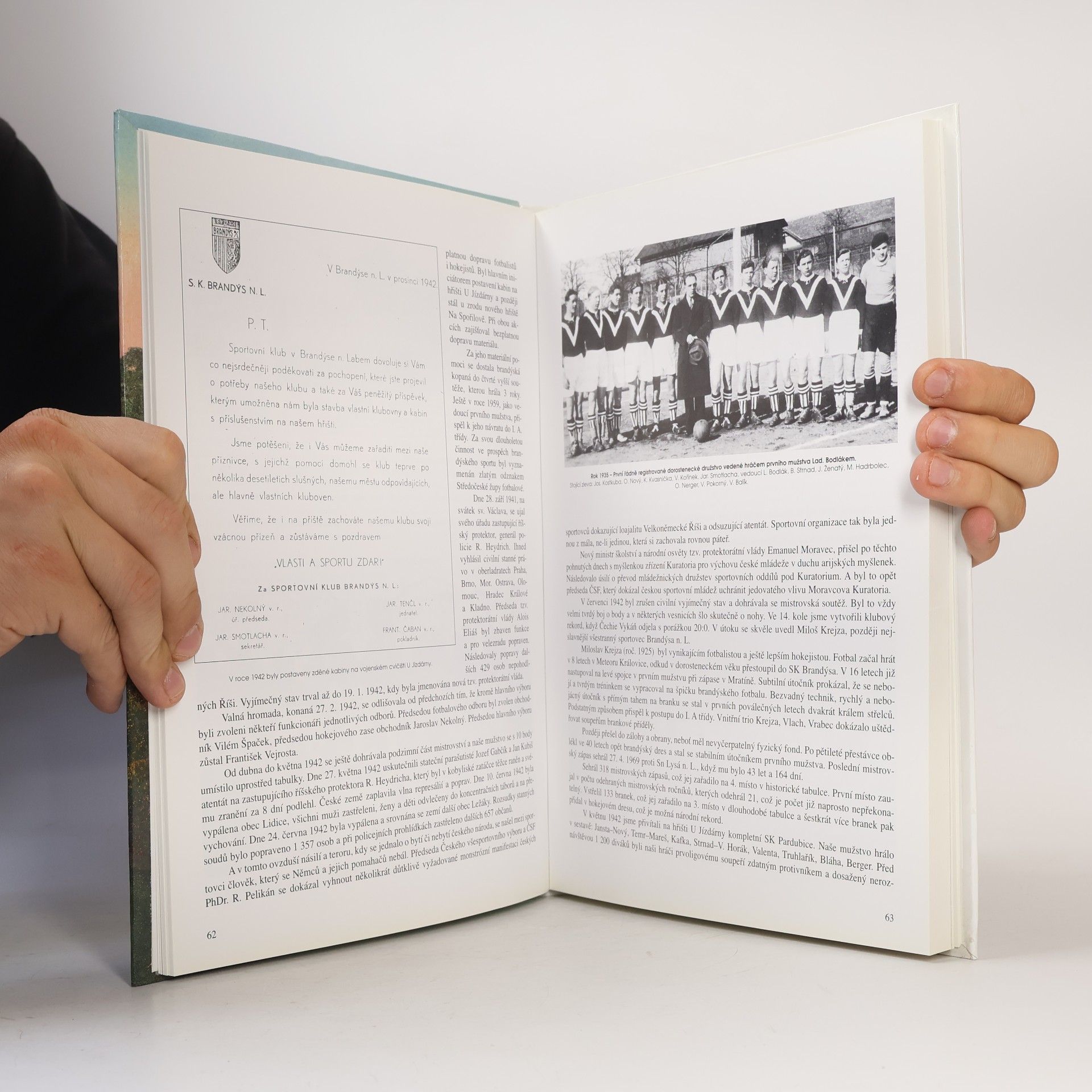 Josef Šefčík 100 let fotbalu v Brandýse nad Labem