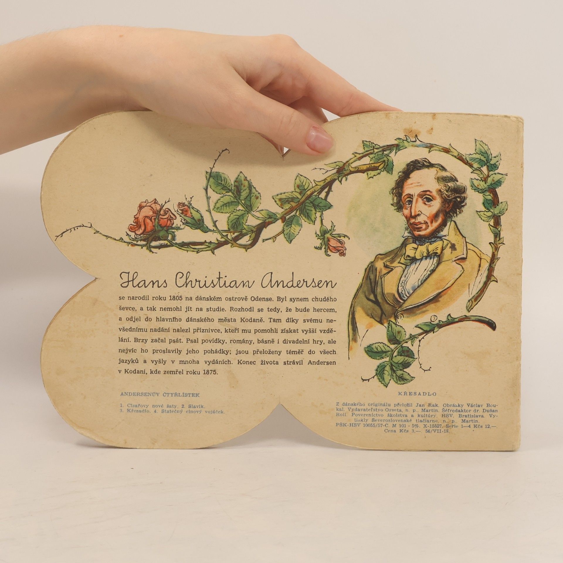 Hans Christian Andersen Andersenův čtyřlístek křesadlo
