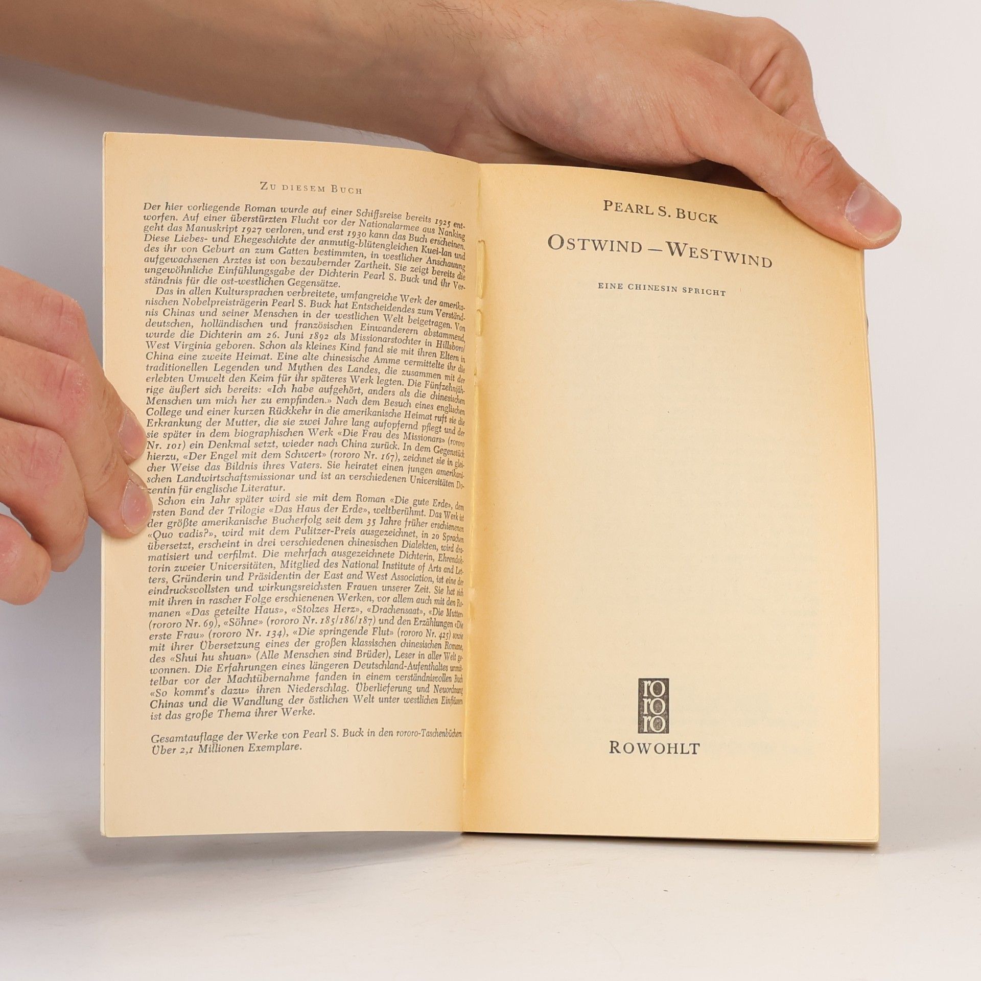 Pearl S. Buck Ostwind - Westwind